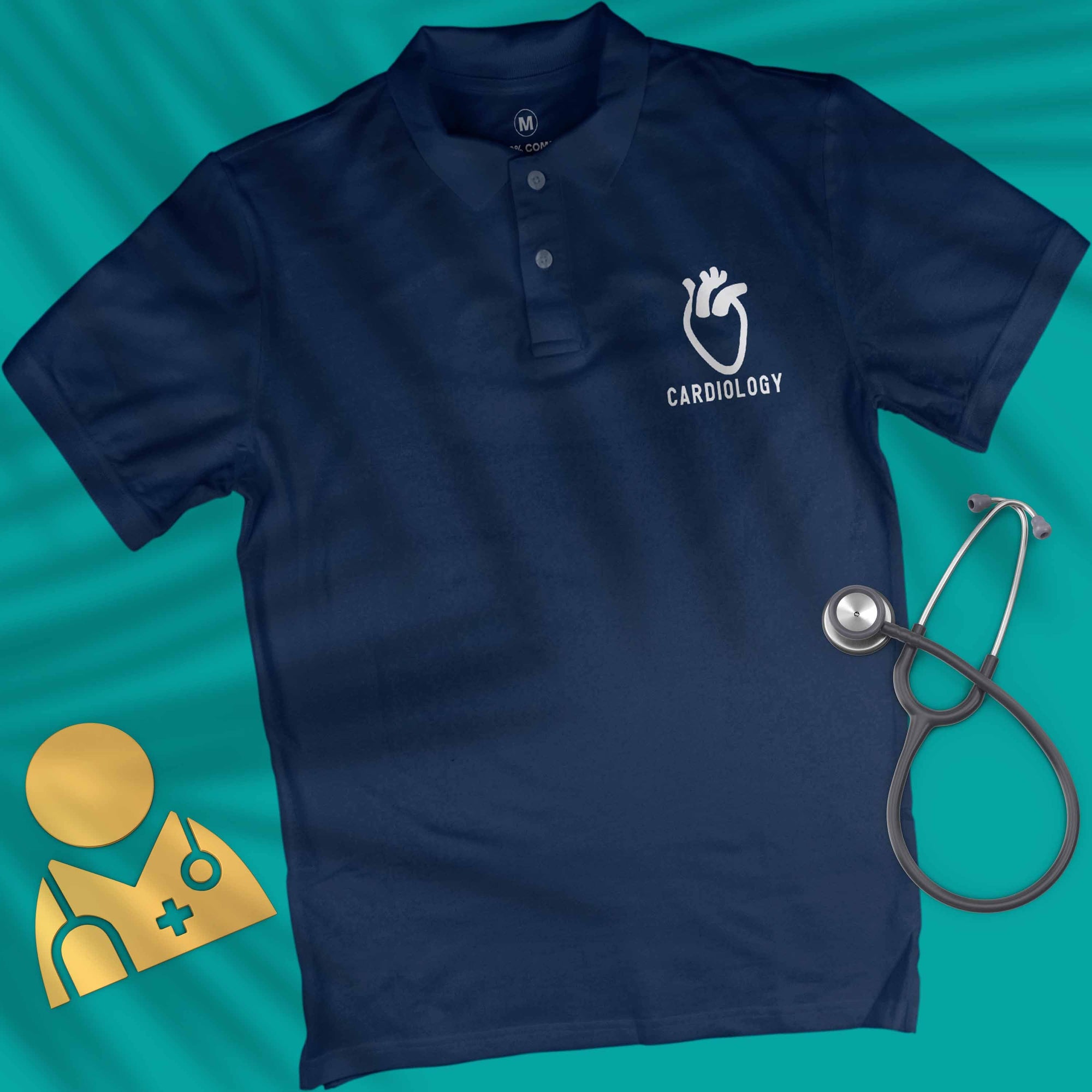 Cardiology Logo - Polo T-shirt