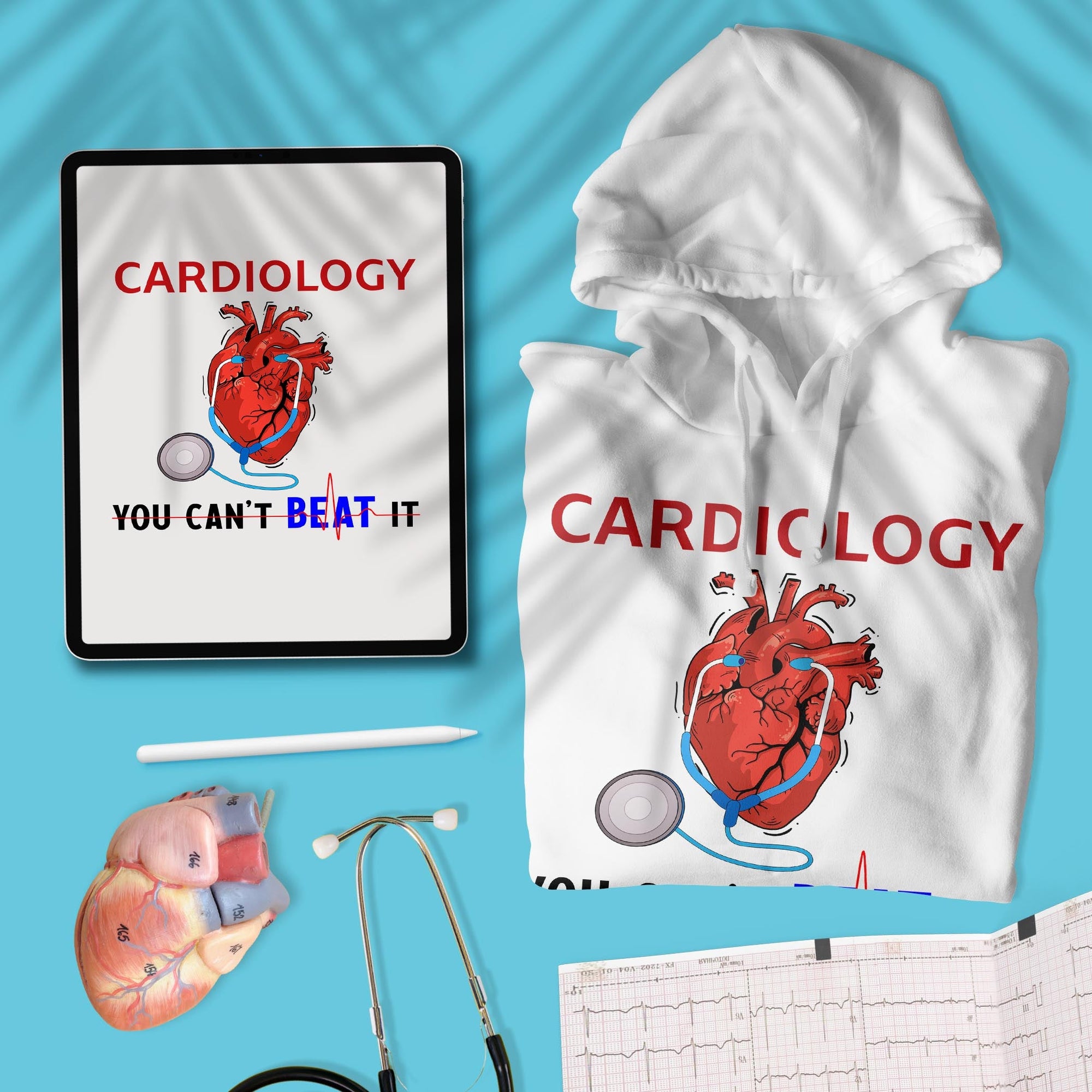 Cardiology You Can&#39;t Beat It - Unisex Hoodie