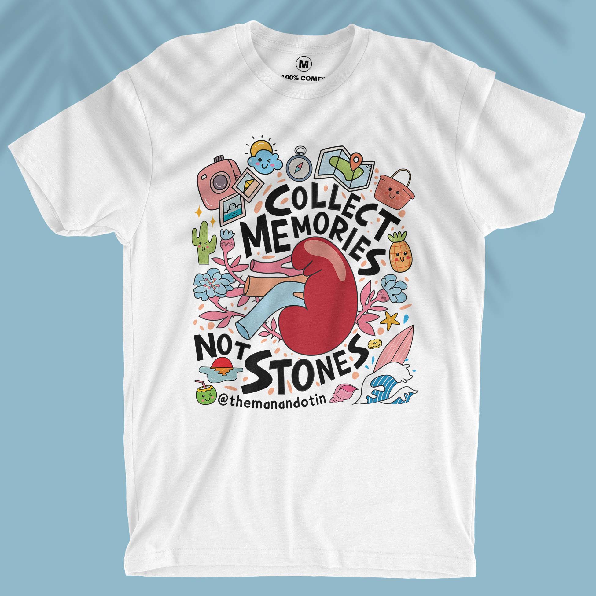Collect Memories Not Stones - Travel + Anatomy Series - Men T-shirt