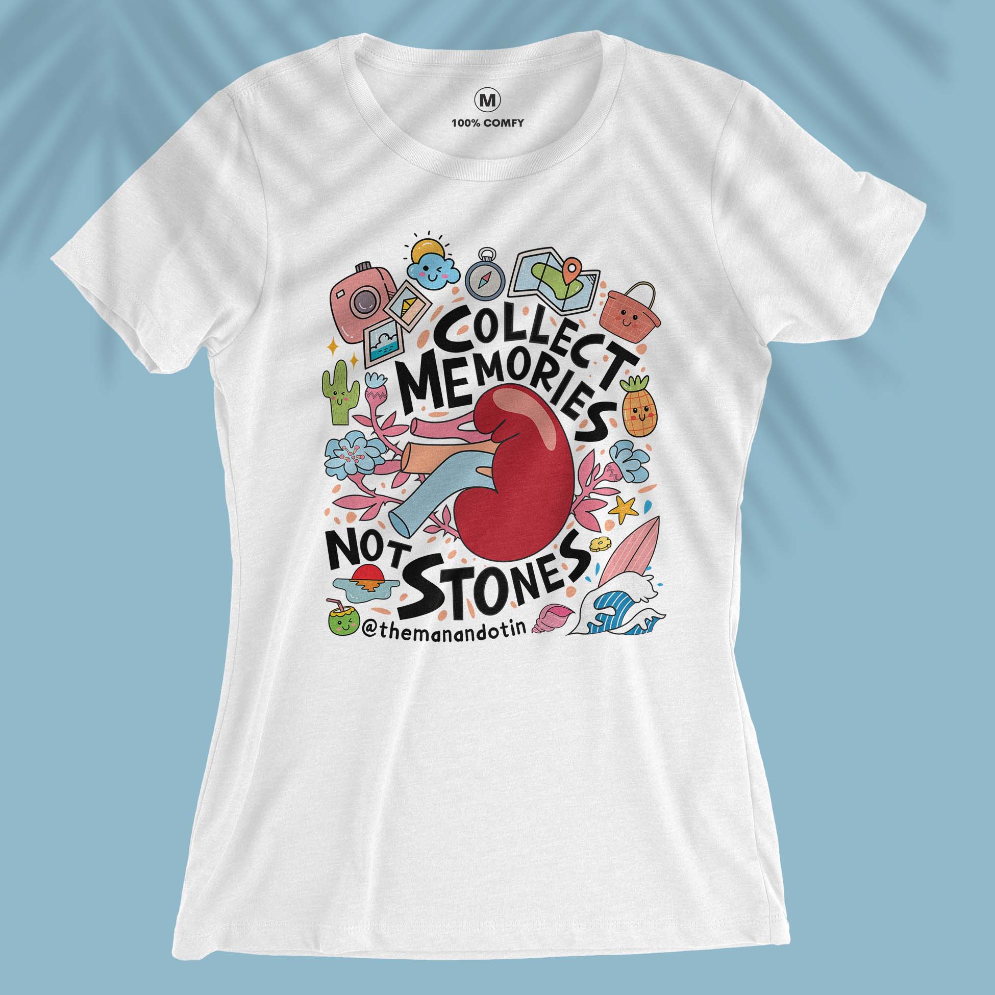 Collect Memories Not Stones - Travel + Anatomy Series - Women T-shirt