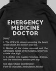 Definition Of Emergency Medicine Doctor - Personalized Unisex Zip Hoodie