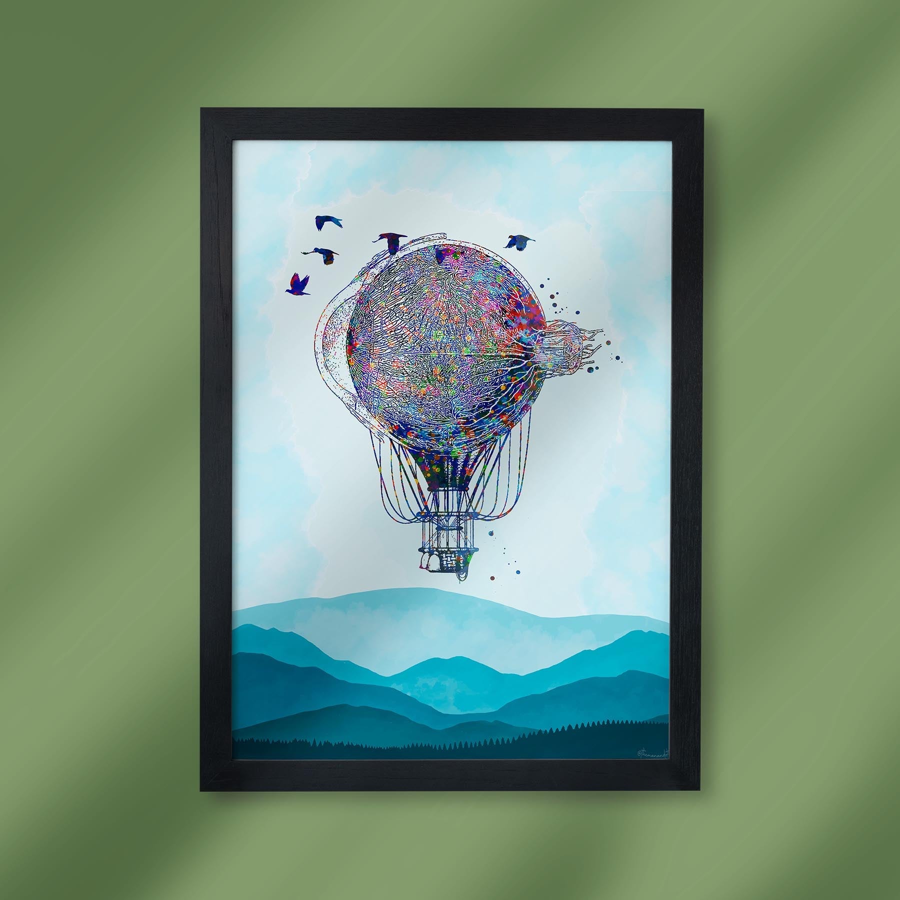 Eye Balloon - Framed Poster For Eye Clinics, Hospitals &amp; Study Rooms