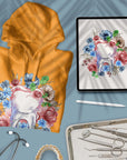 Floral Tooth - Watercolor Artwork - Unisex Hoodie