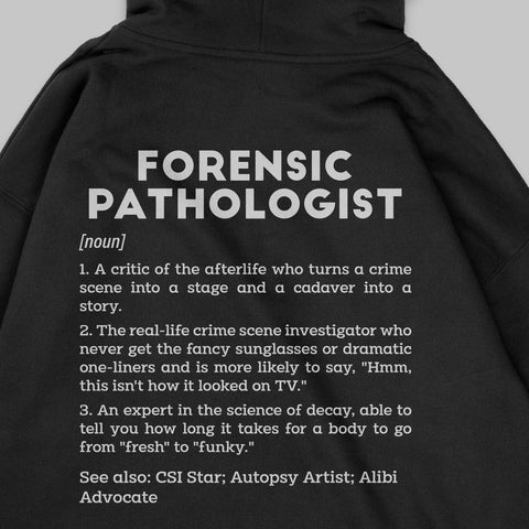 Definition Of Forensic Pathologist - Personalized Unisex Zip Hoodie