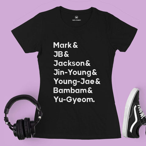 GOT7 Names - Women T-shirt