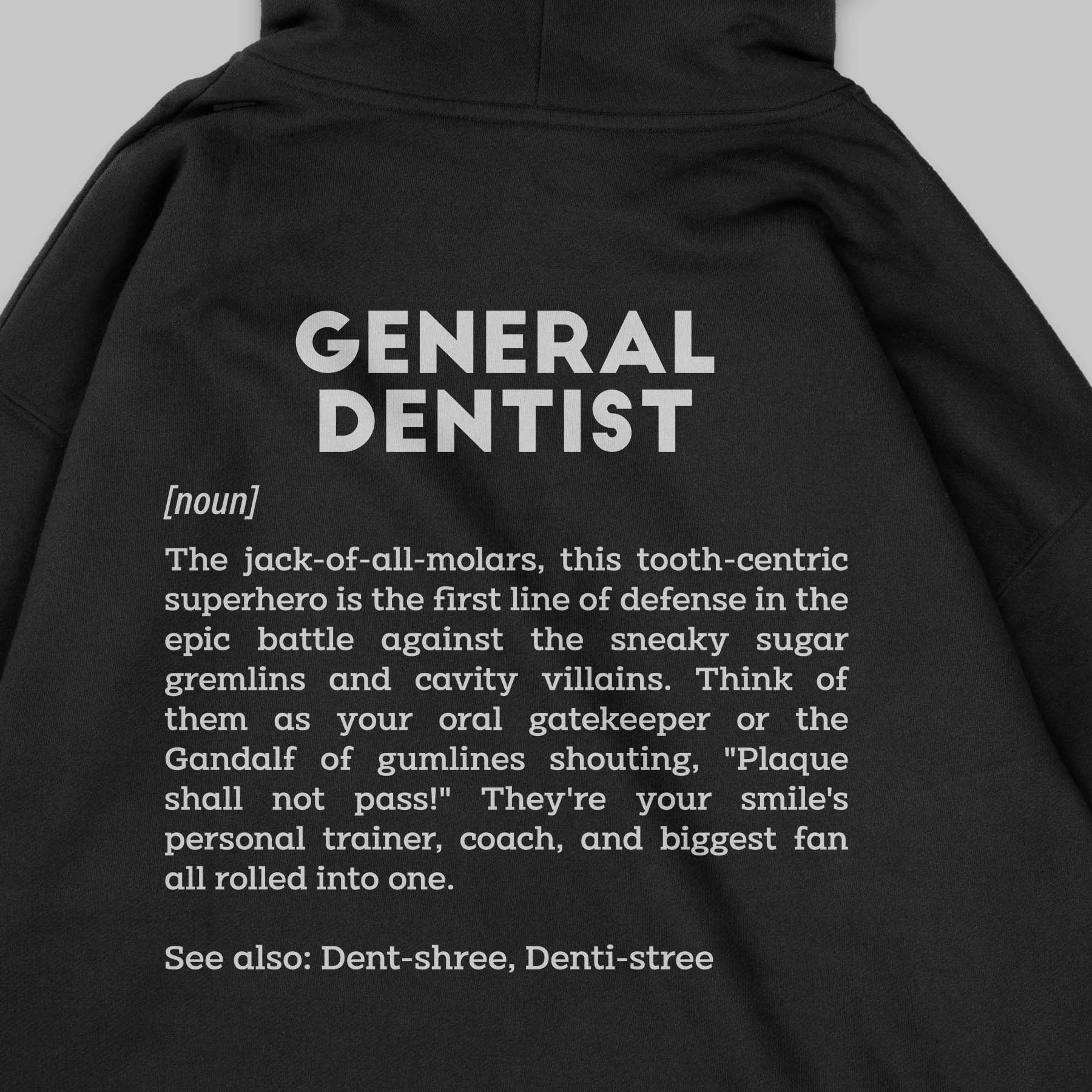 Definition Of General Dentist - Personalized Unisex Zip Hoodie