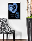 Born To Be Loved - Framed Poster For Gynecology or Fertility Clinics