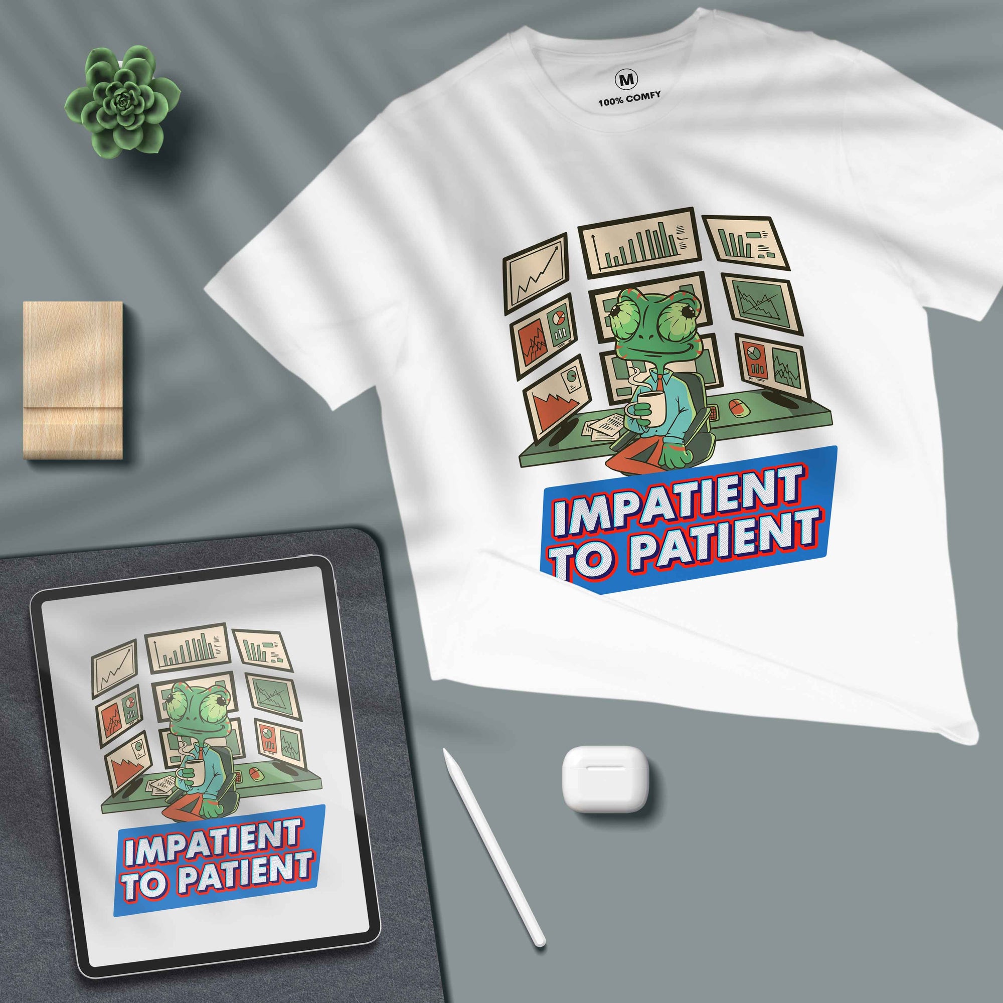 Impatient To Patient - Stock Market - Unisex T-shirt
