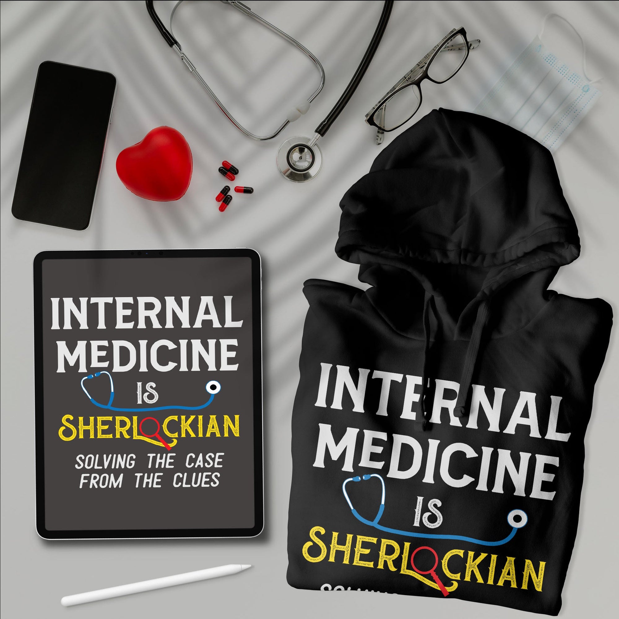 Internal Medicine is Sherlockian - Unisex Hoodie