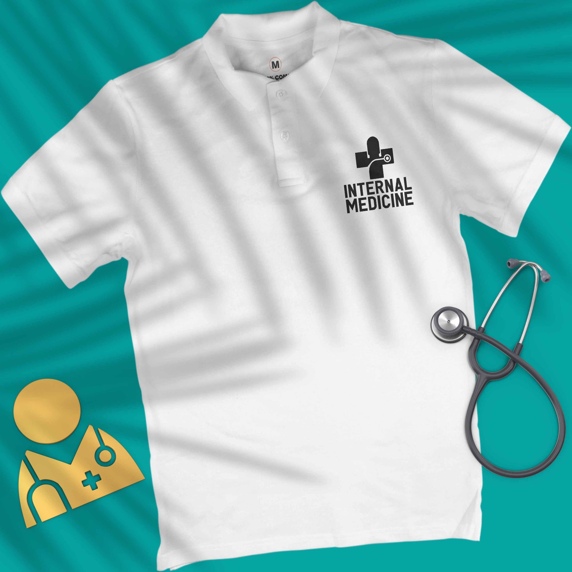 Internal Medicine Logo - Polo T-shirt