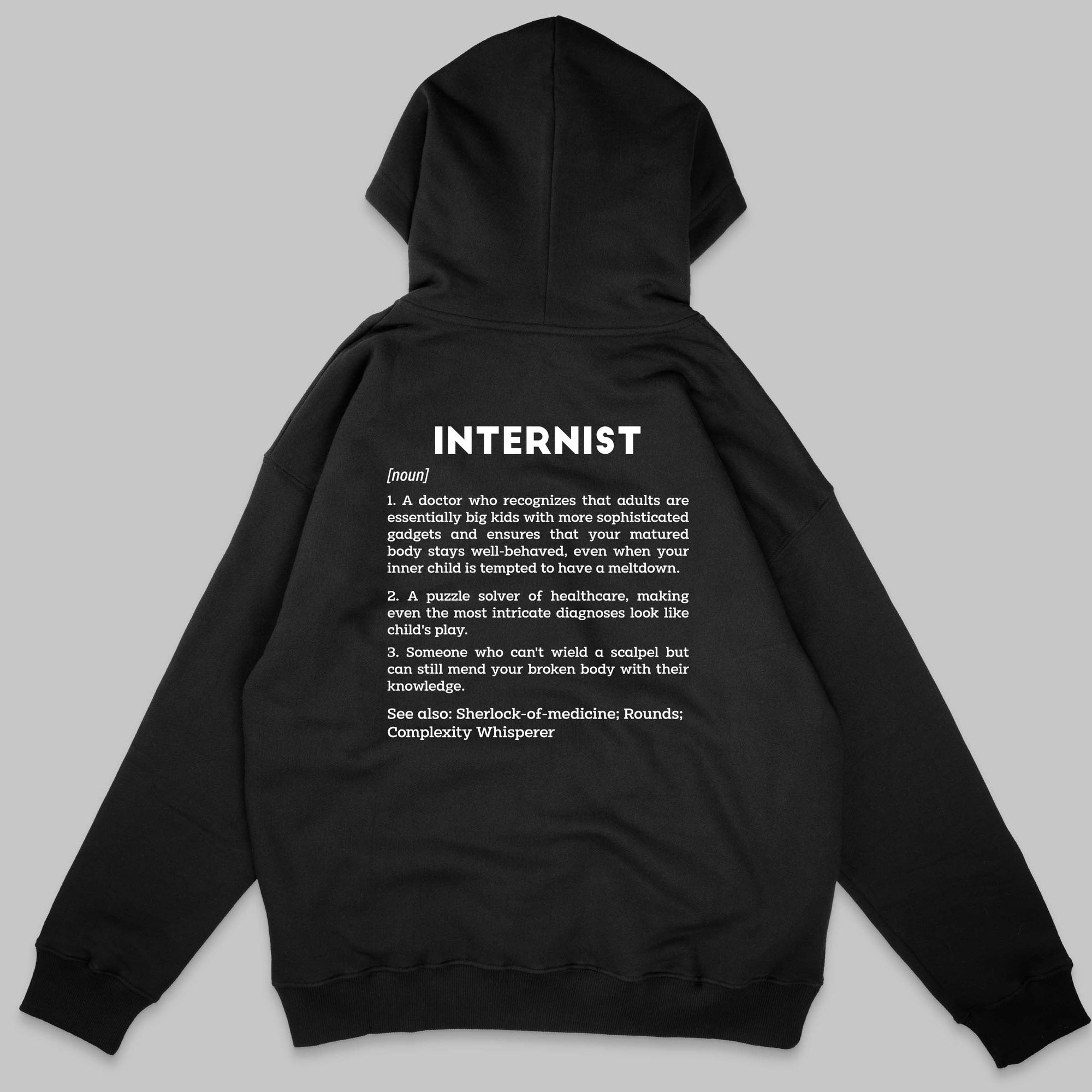 Definition Of Internist - Personalized Unisex Zip Hoodie