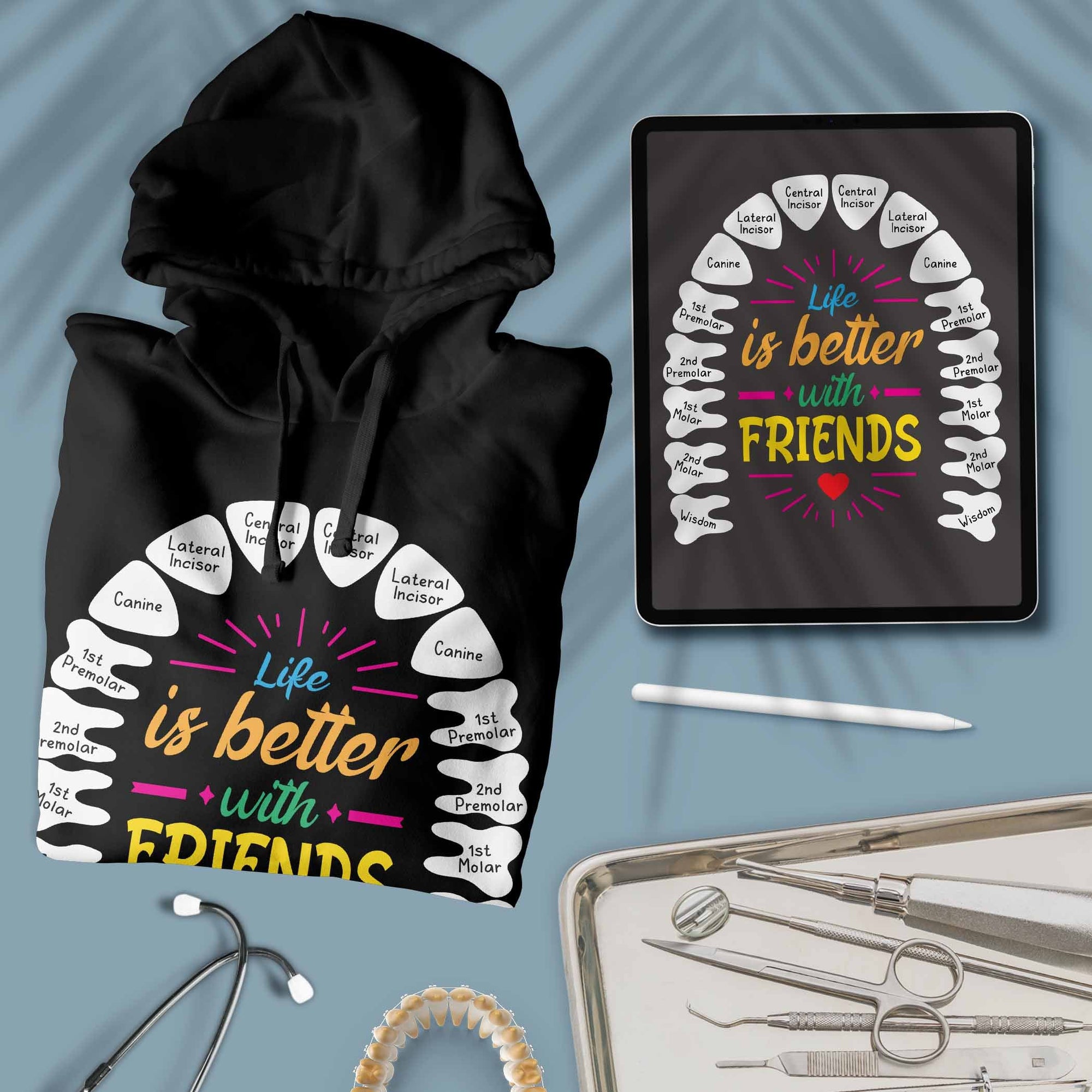 Life Is Better With Friends - Unisex Hoodie