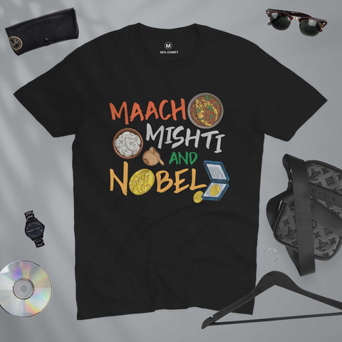 Maach, Mishti and Nobel - Unisex T-shirt