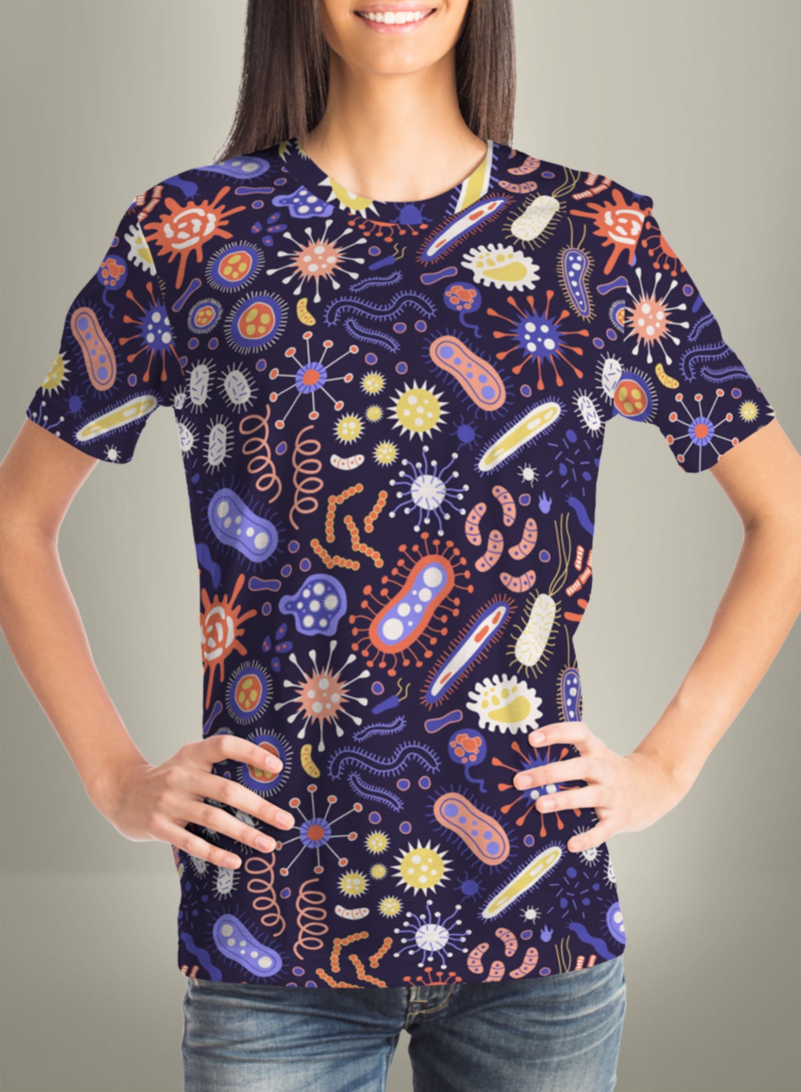Microbes - Unisex Printed T-shirt