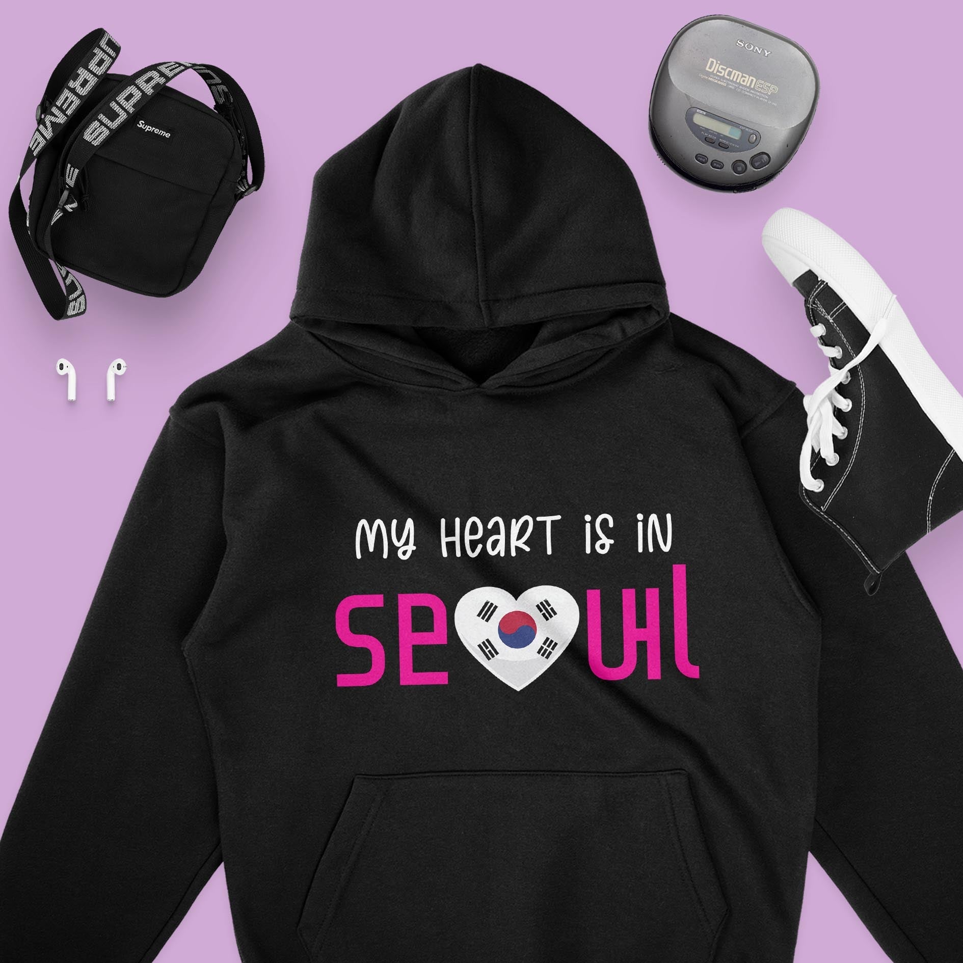 My Heart Is In Seoul - Unisex Hoodie