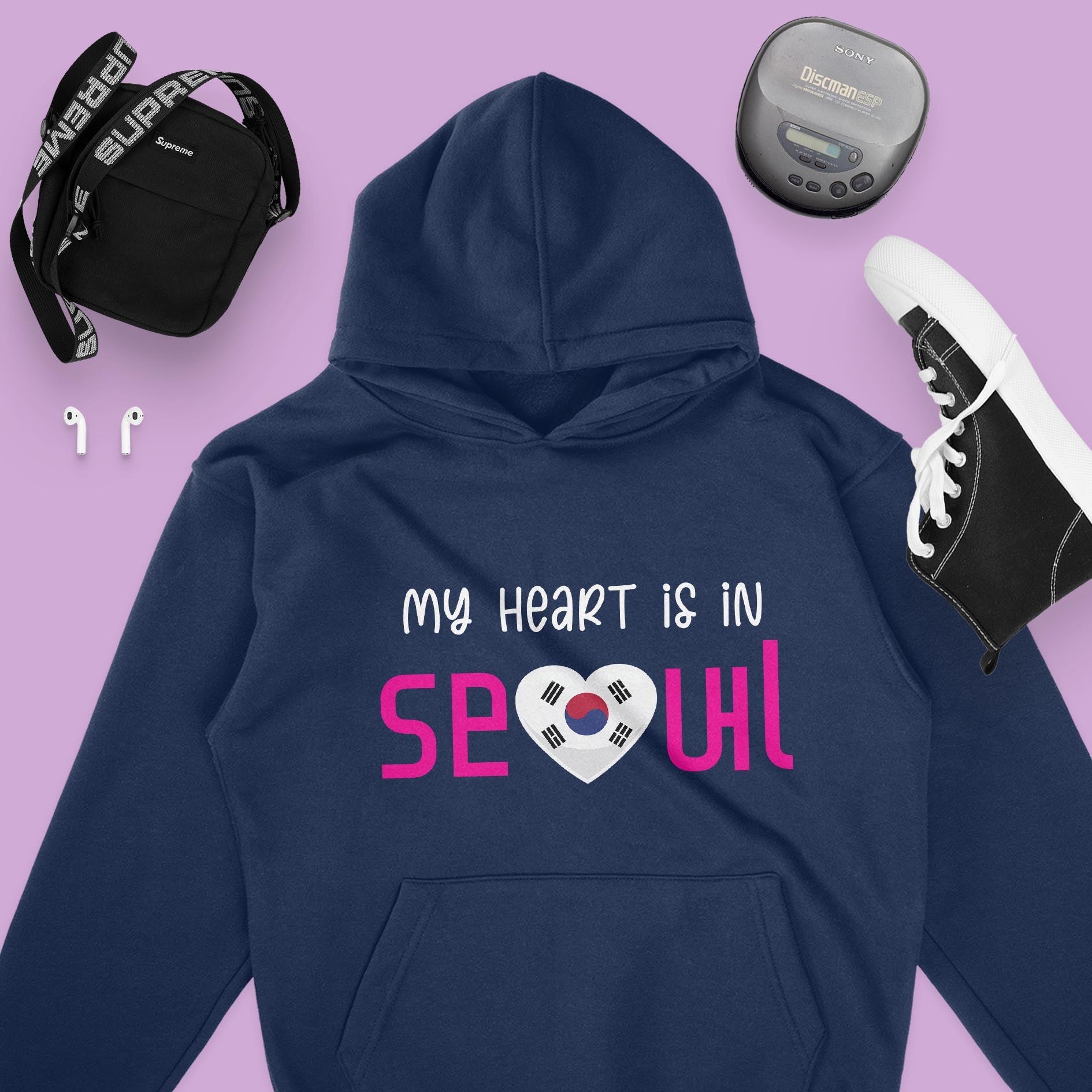 My Heart Is In Seoul - Unisex Hoodie