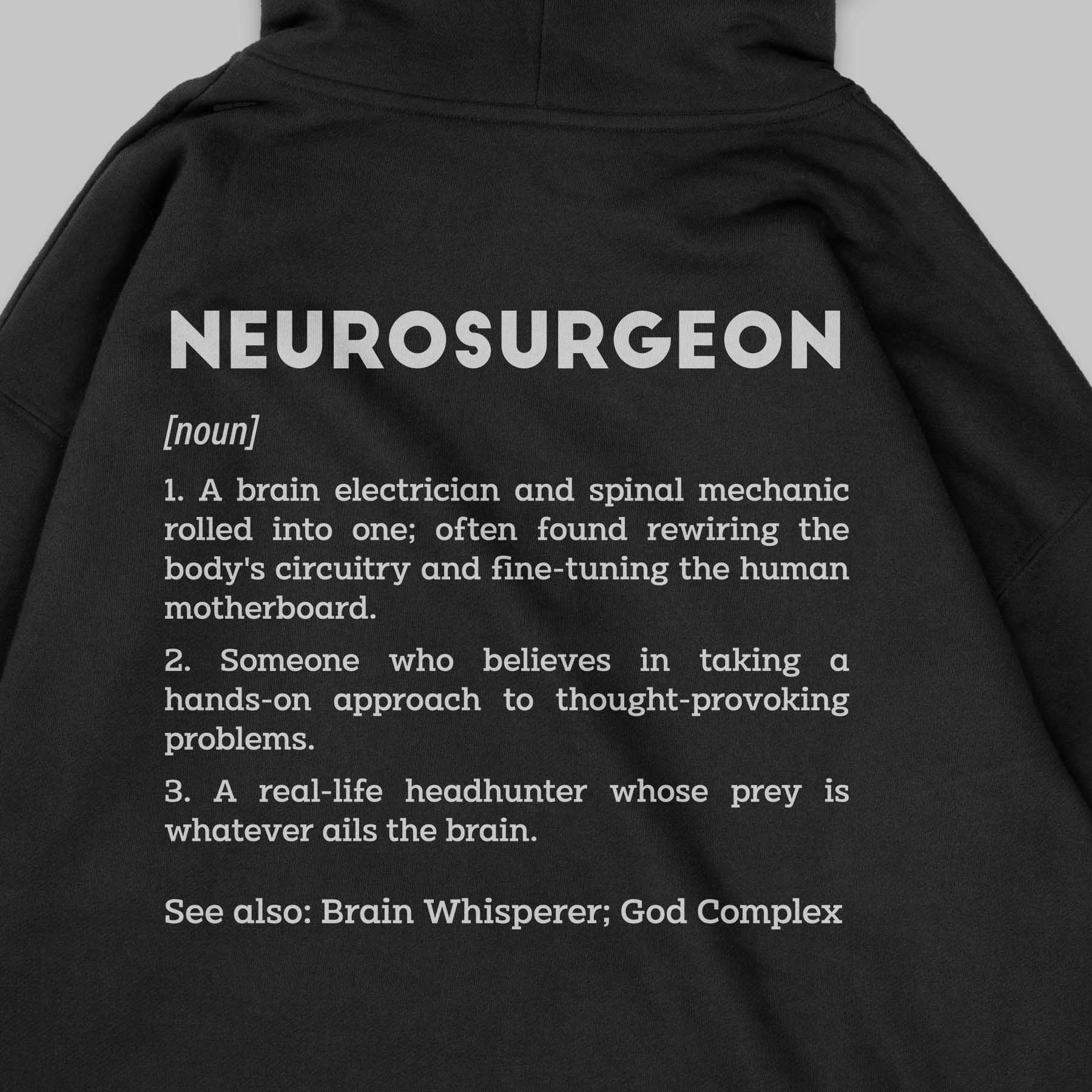 Definition Of Neurosurgeon - Personalized Unisex Zip Hoodie
