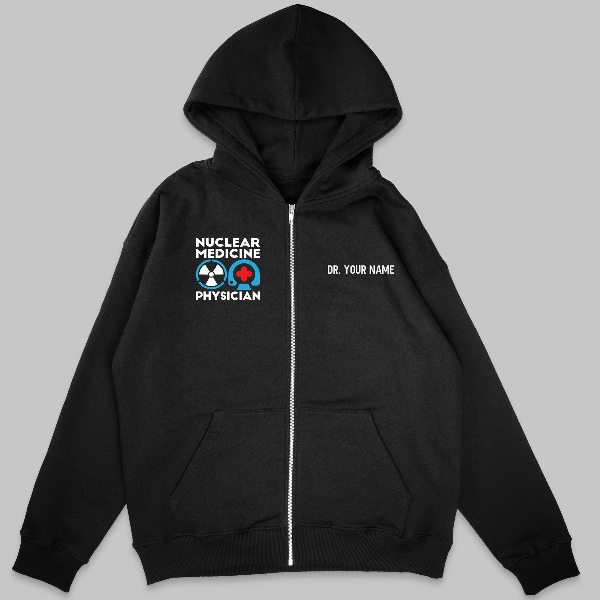 Definition Of Nuclear Medicine Physician Personalized Unisex Zip
