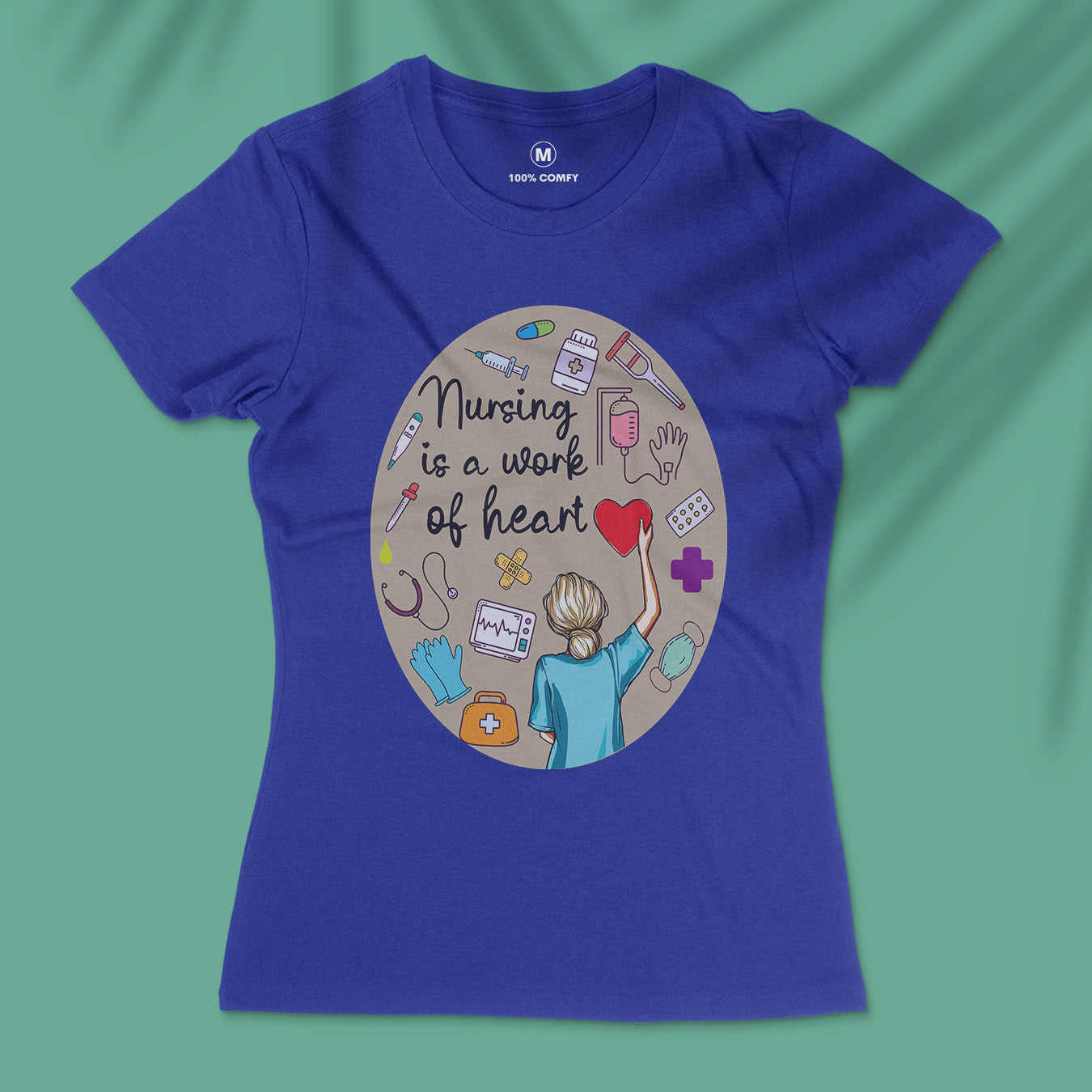 Nursing Is A Work Of Heart - Women T-shirt