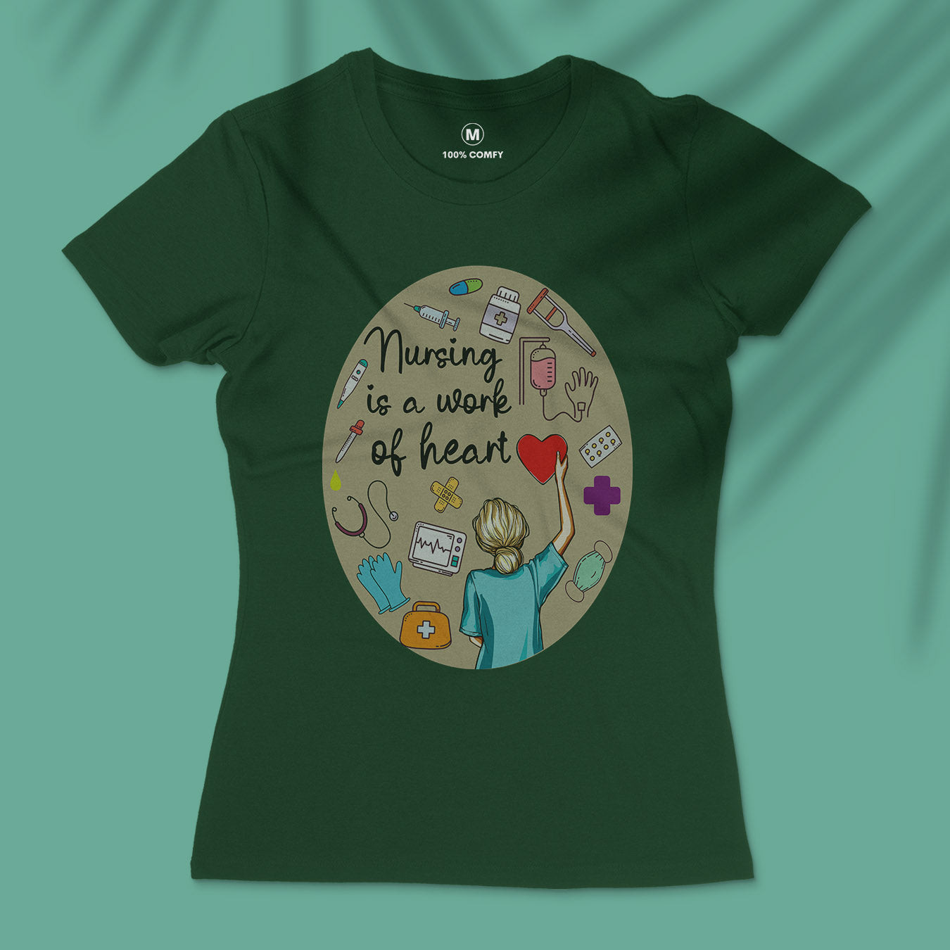 Nursing Is A Work Of Heart - Women T-shirt