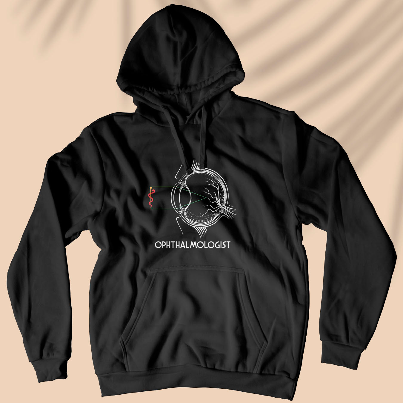 Ophthalmologist - Rod of Asclepius - Unisex Hoodie
