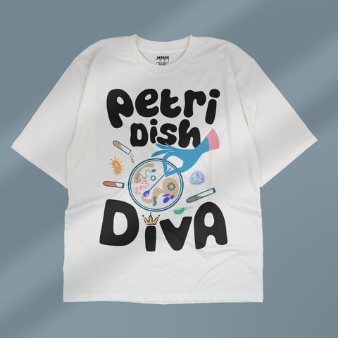 Petri Dish Diva - Unisex Oversized T-shirt