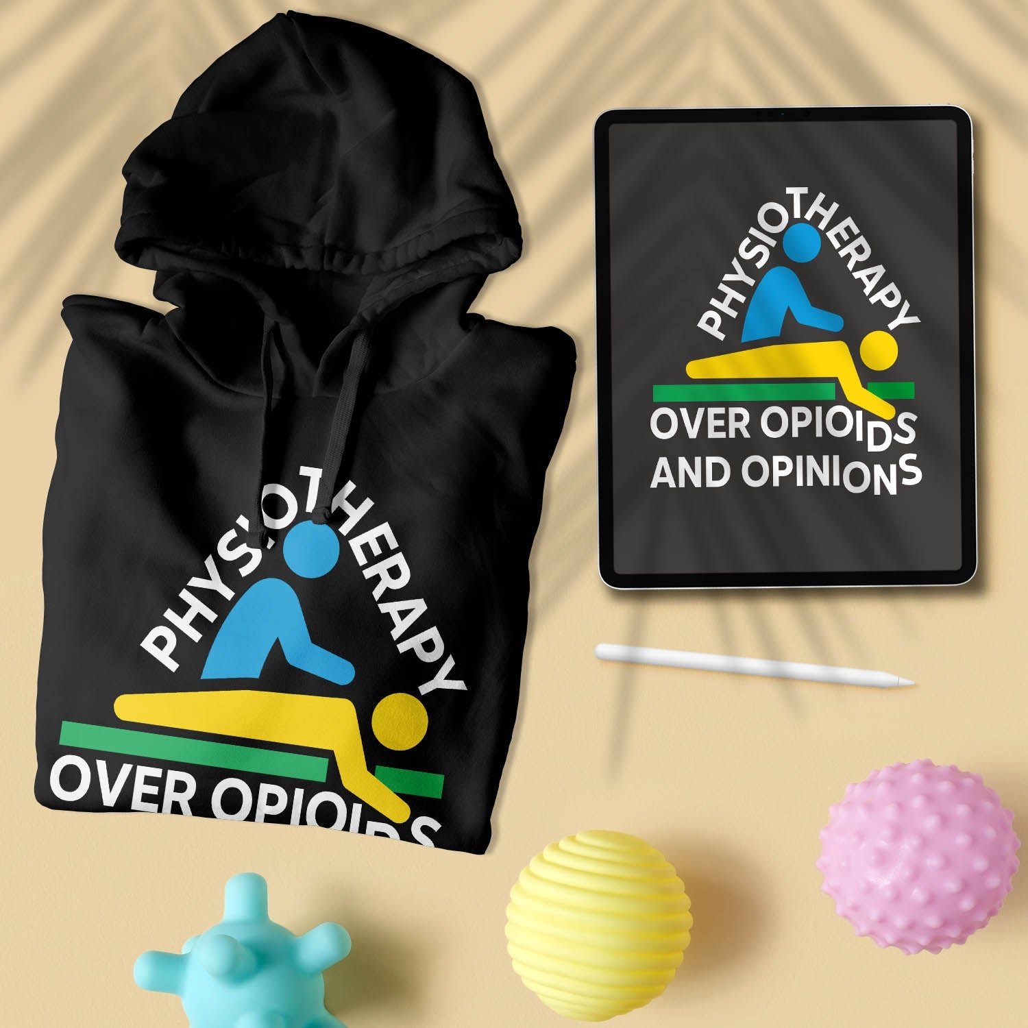 Physiotherapy over Opioids and Opinions - Unisex Hoodie