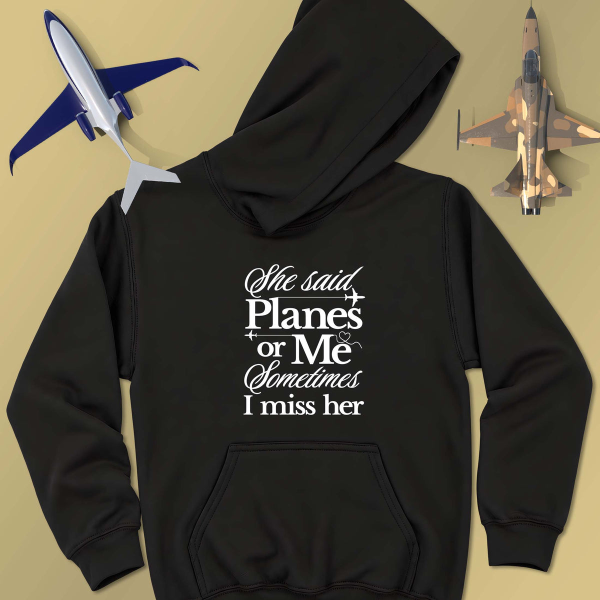 Planes Or Her - Unisex Hoodie