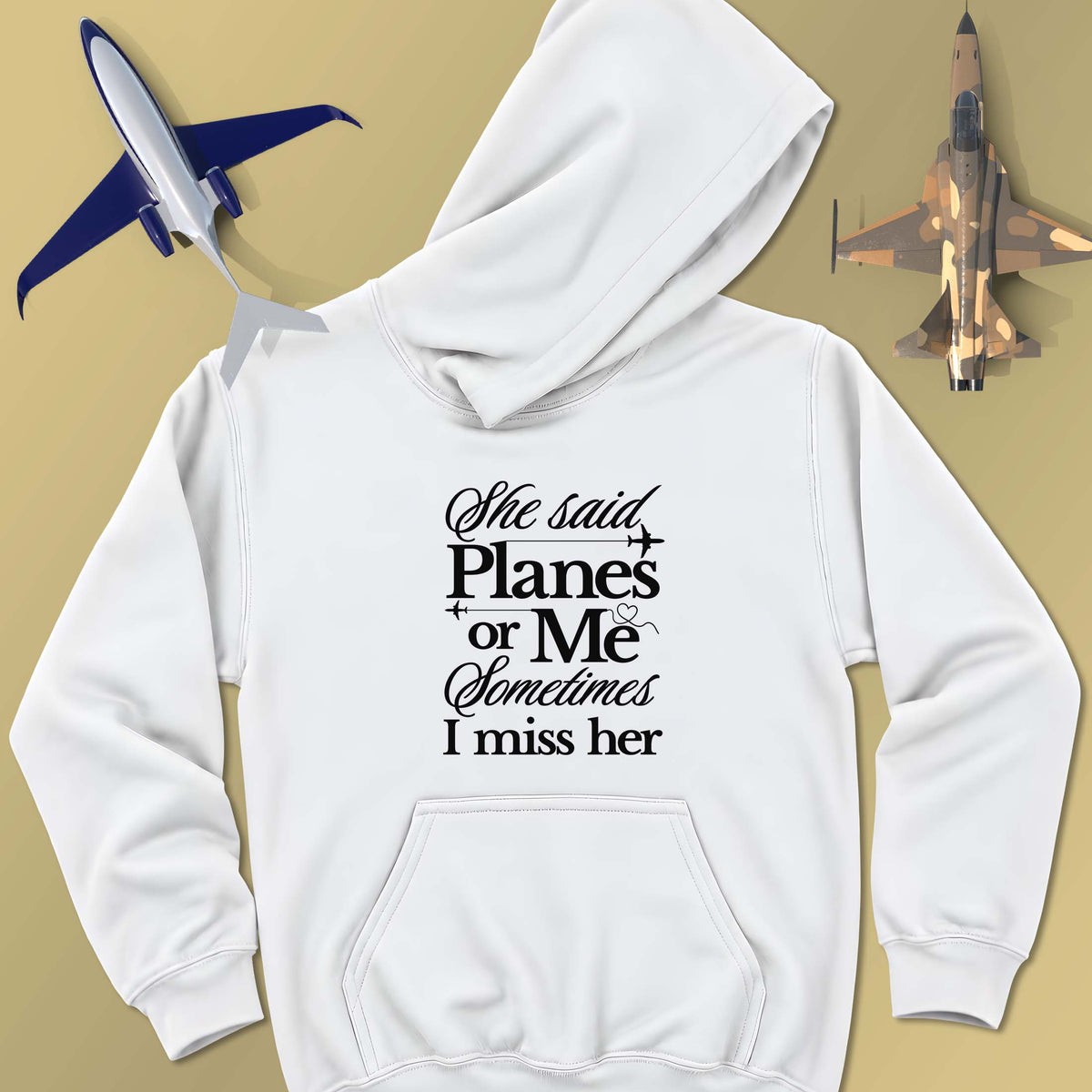 Planes Or Her - Unisex Hoodie