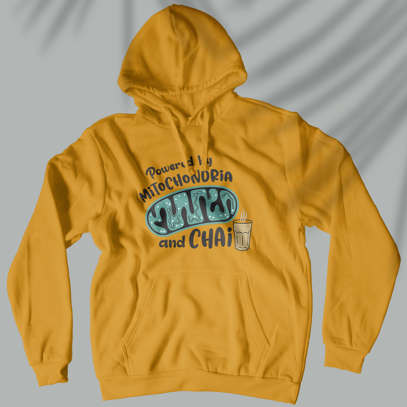 Powered By Mitochondria And Chai - Unisex Hoodie