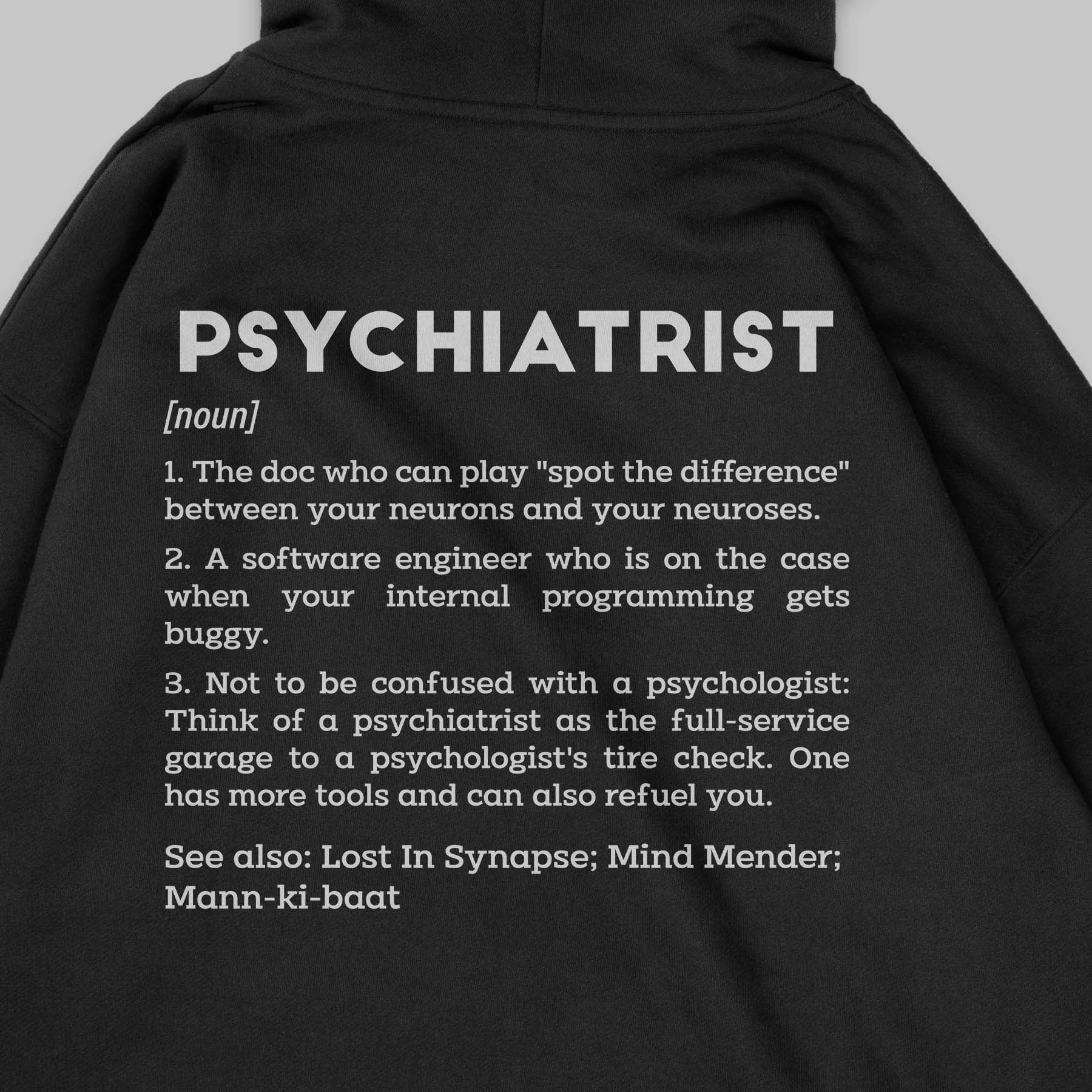 Definition Of Psychiatrist - Personalized Unisex Zip Hoodie