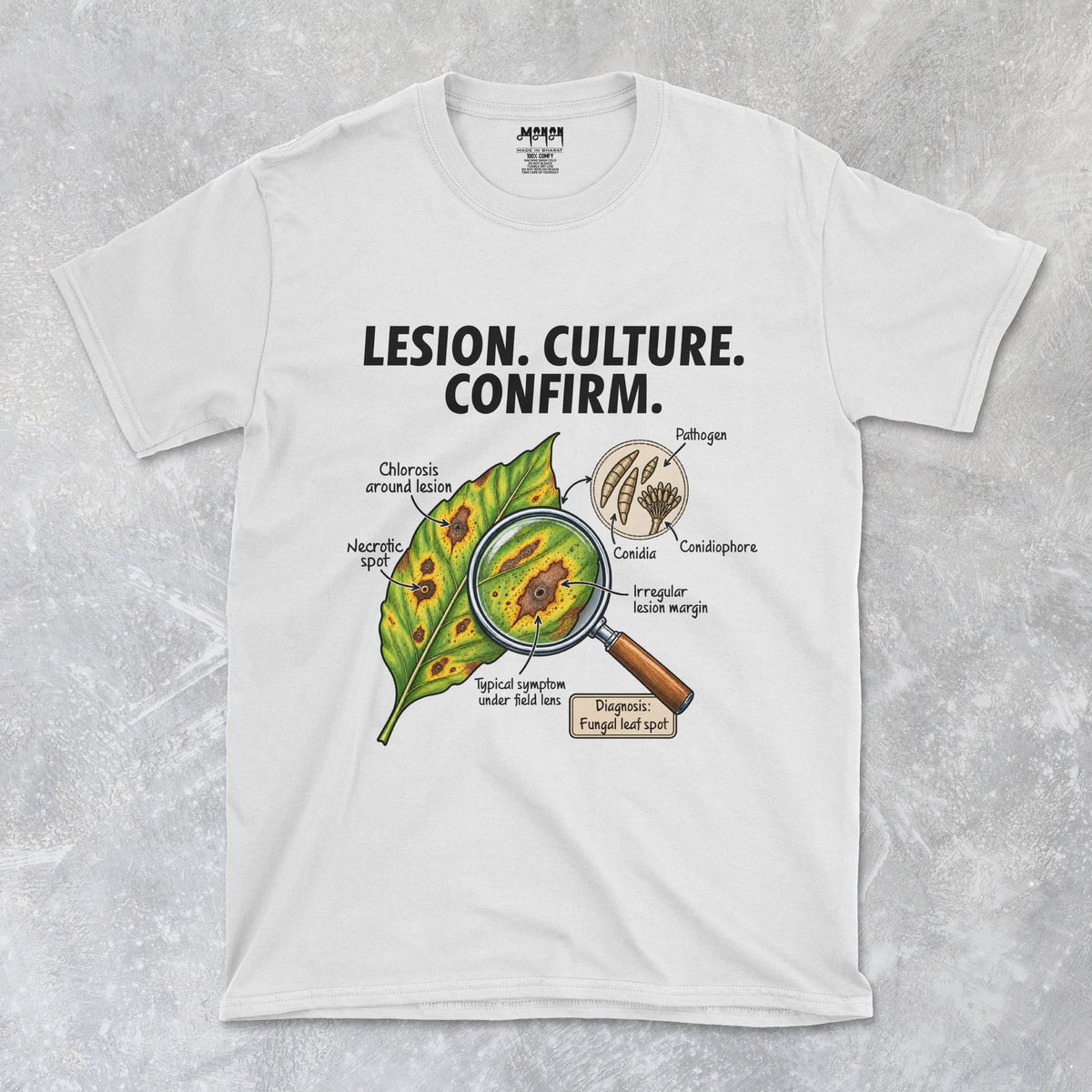 Lesion. Culture. Confirm. - Plant Pathology - Unisex T-shirt