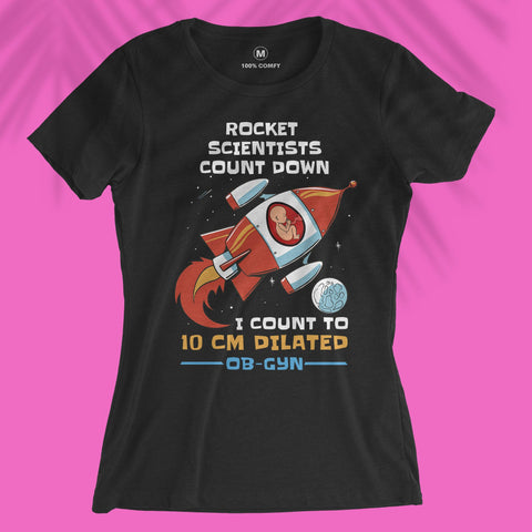 Rocket Scientists Count Down - Women T-shirt
