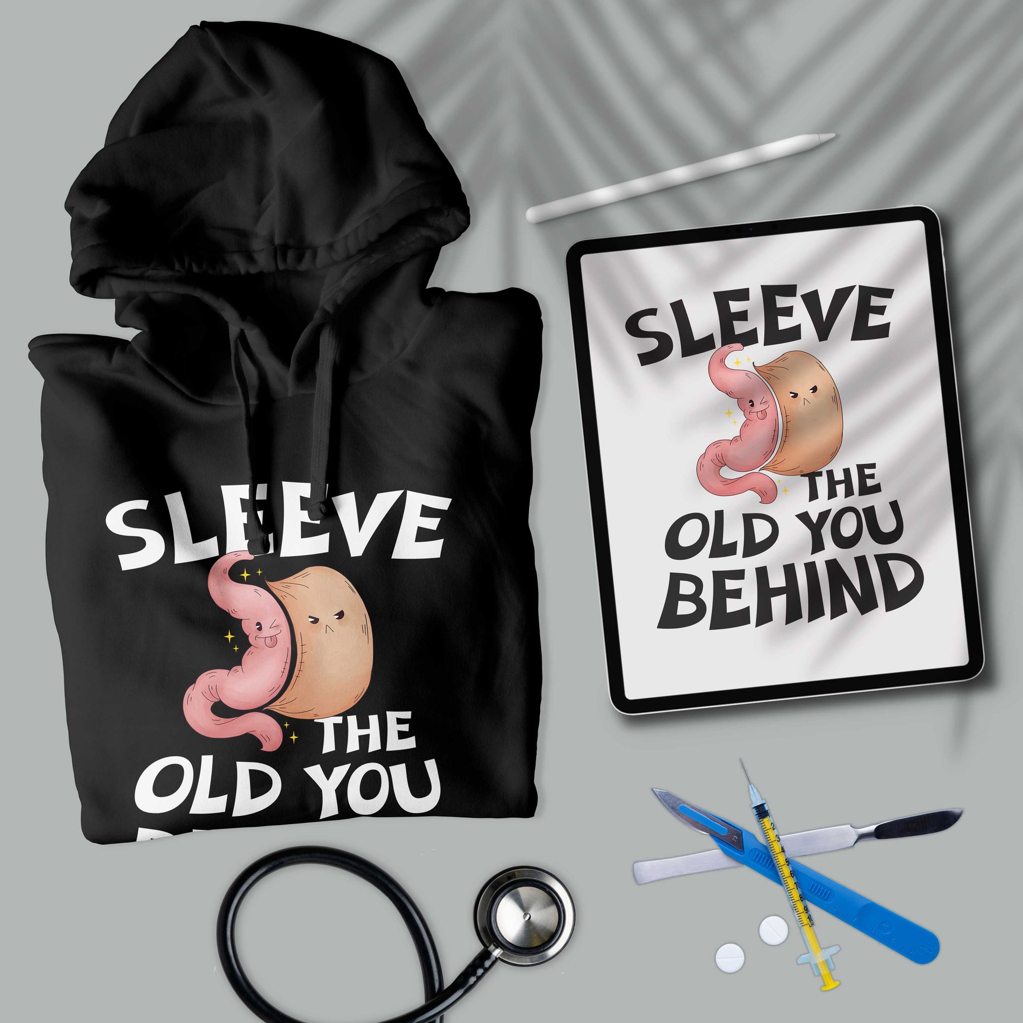 Sleeve The Old You Behind - Unisex Surgeon Hoodie