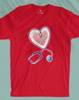 Stethoscope Heart - Men T-shirt