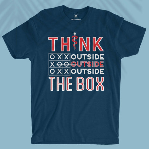 Think Outside The Box - Unisex T-shirt For Doctors