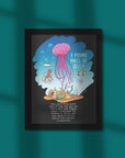 Three Pound Mass Of Jelly - Framed Poster For Clinics, Hospitals & Study Spaces