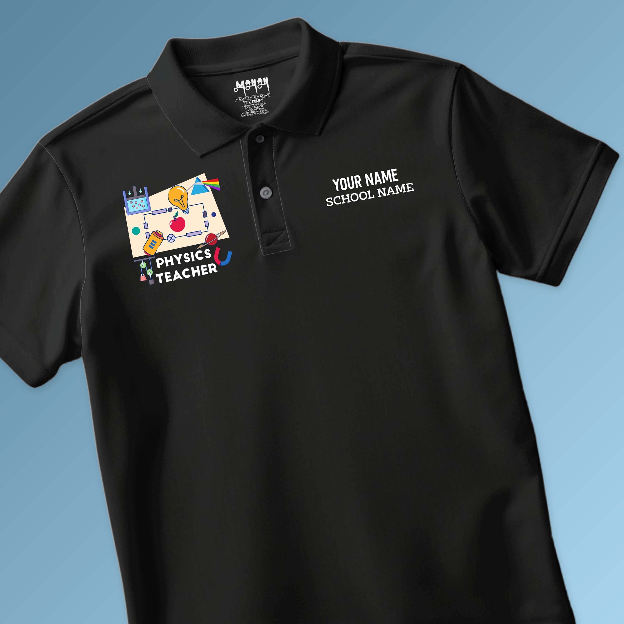 Physics Teacher - Personalized Unisex Polo T-shirt