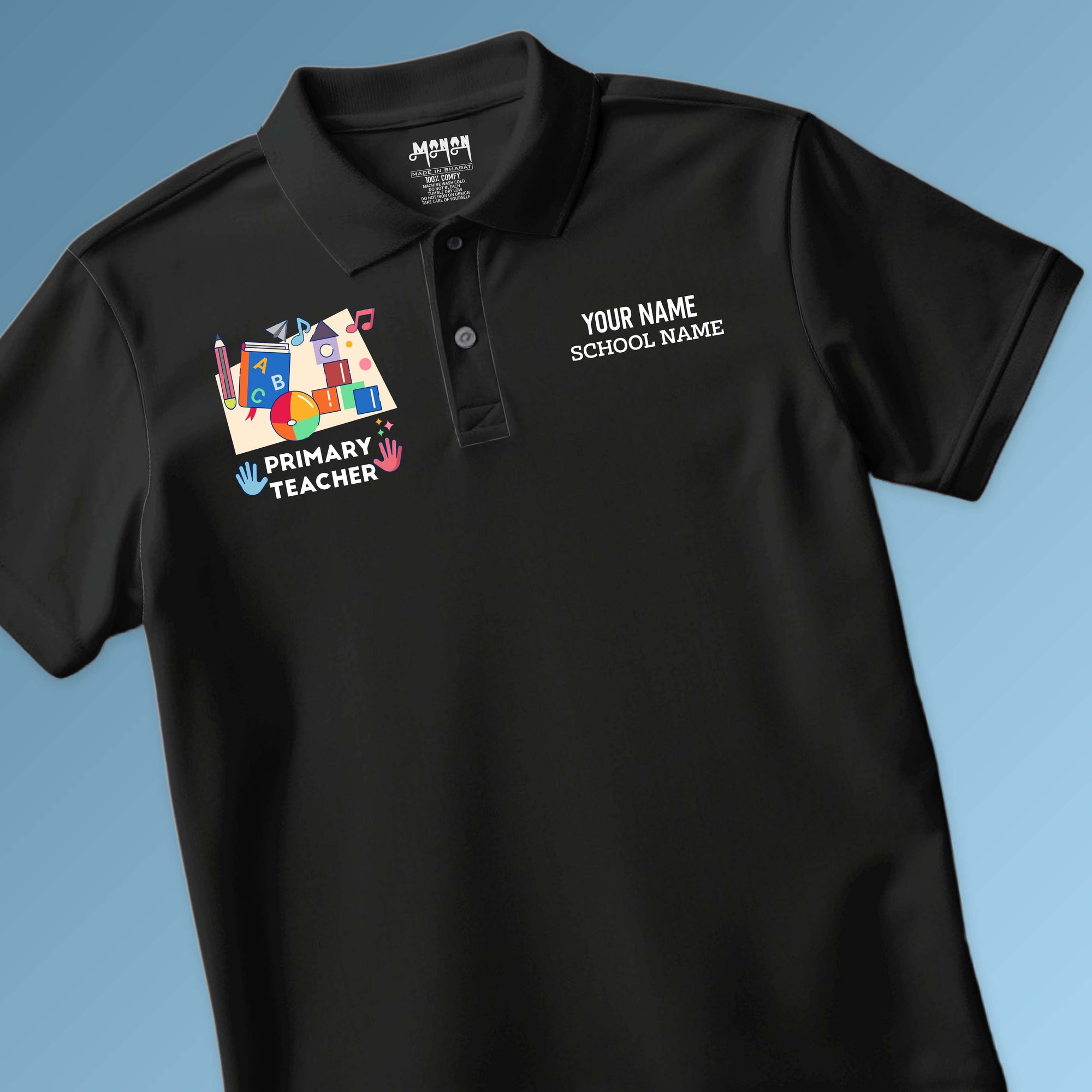 Primary Teacher - Personalized Unisex Polo T-shirt