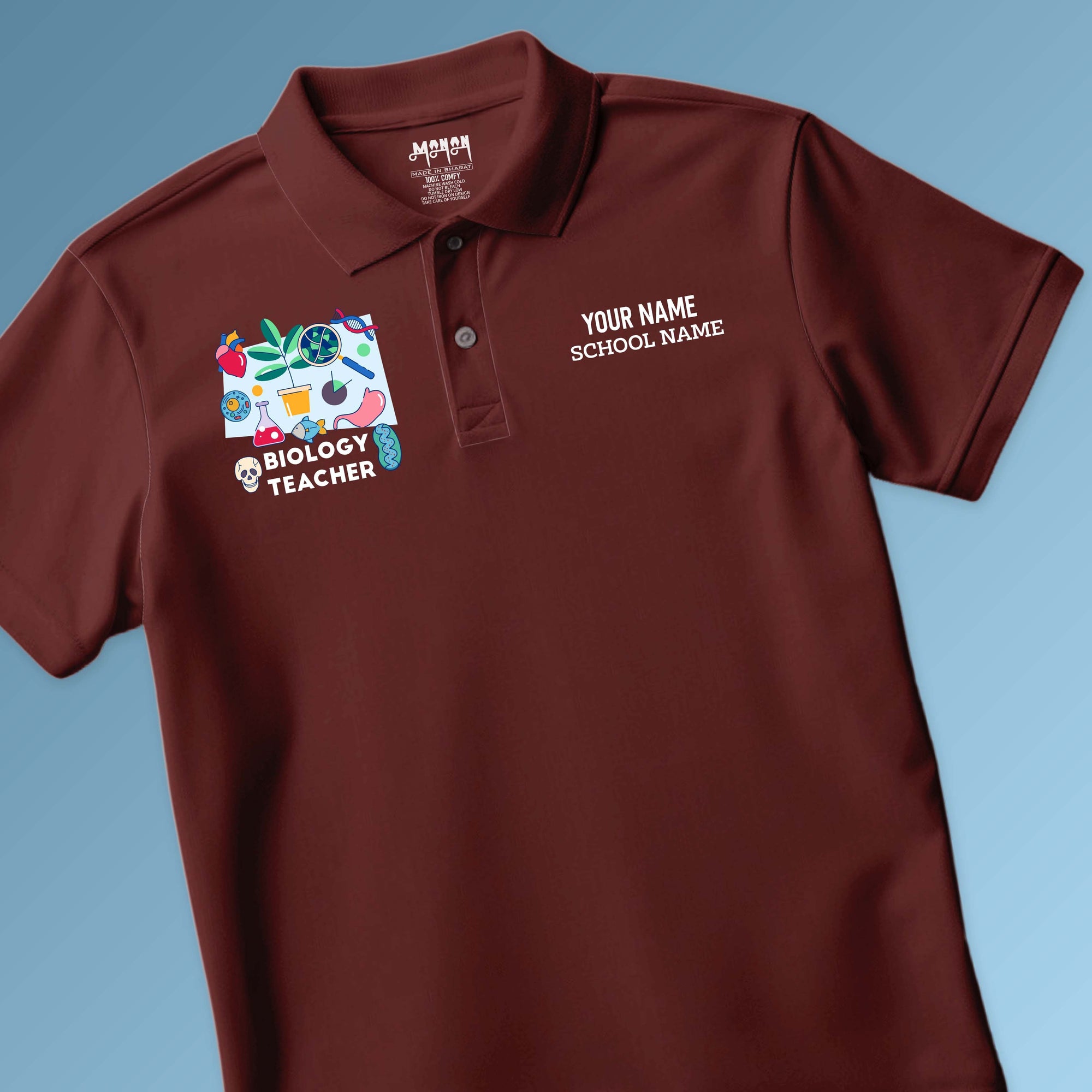 Biology Teacher - Personalized Unisex Polo T-shirt