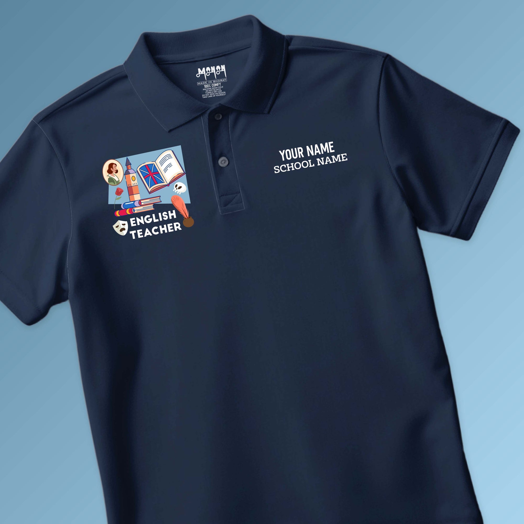 English Teacher - Personalized Unisex Polo T-shirt