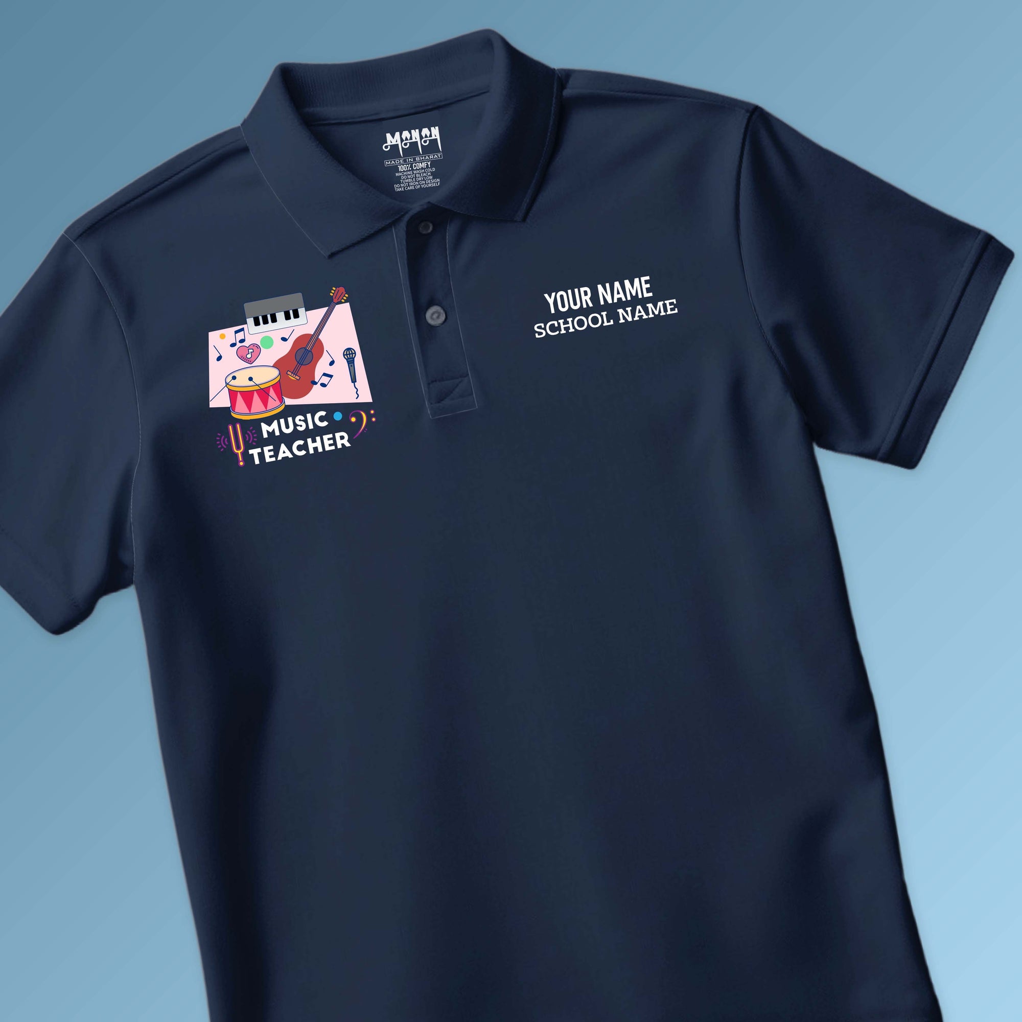 Music Teacher - Personalized Unisex Polo T-shirt