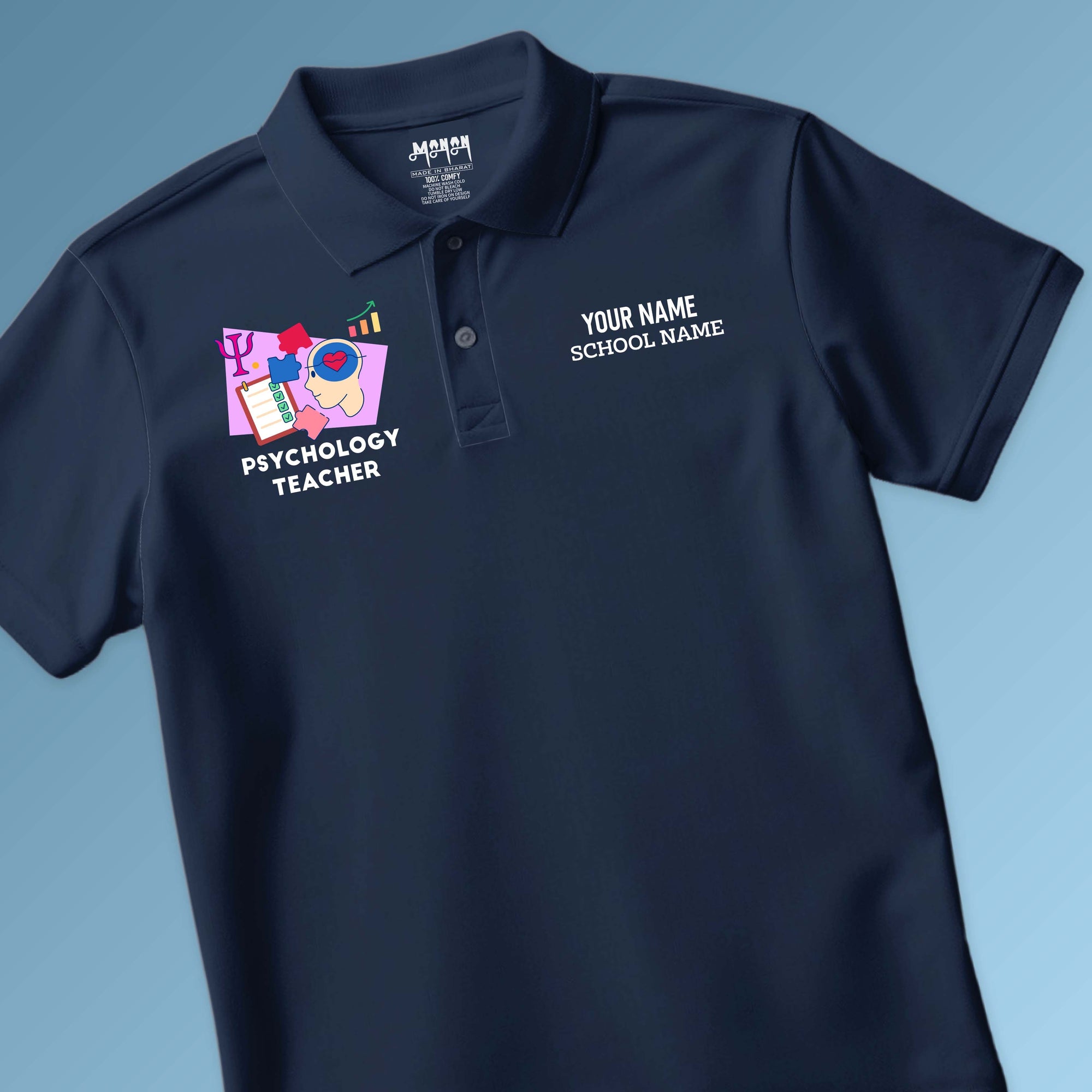 Psychology Teacher - Personalized Unisex Polo T-shirt