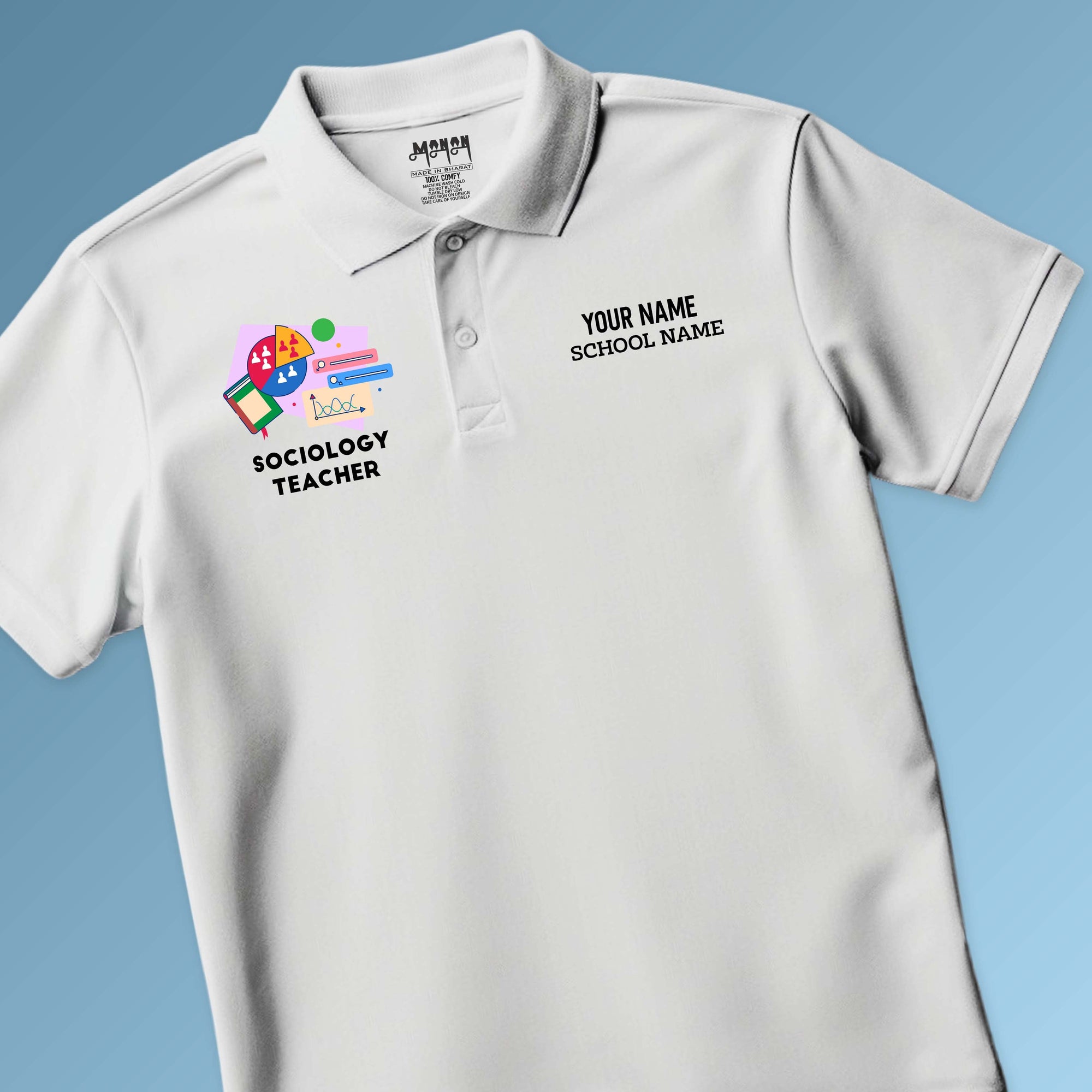 Sociology Teacher - Personalized Unisex Polo T-shirt