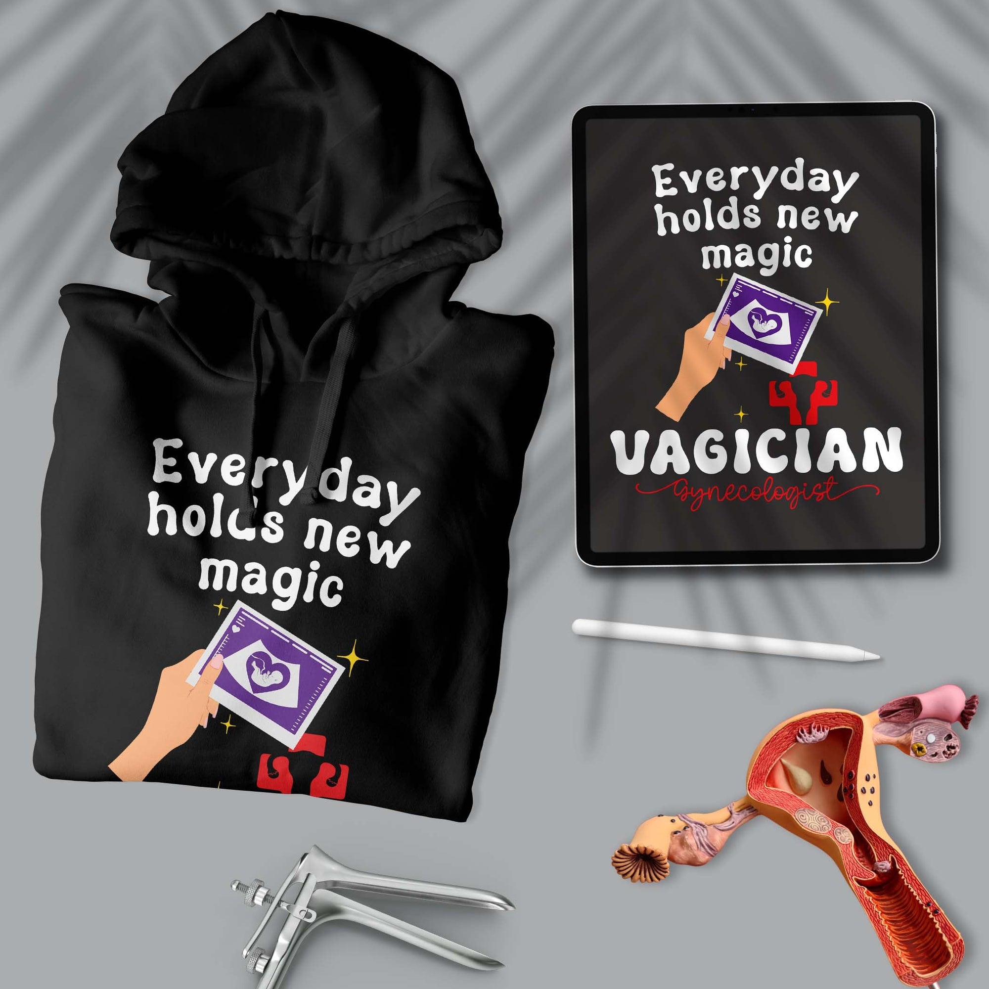 Vagician - Unisex Hoodie For Gynecologists