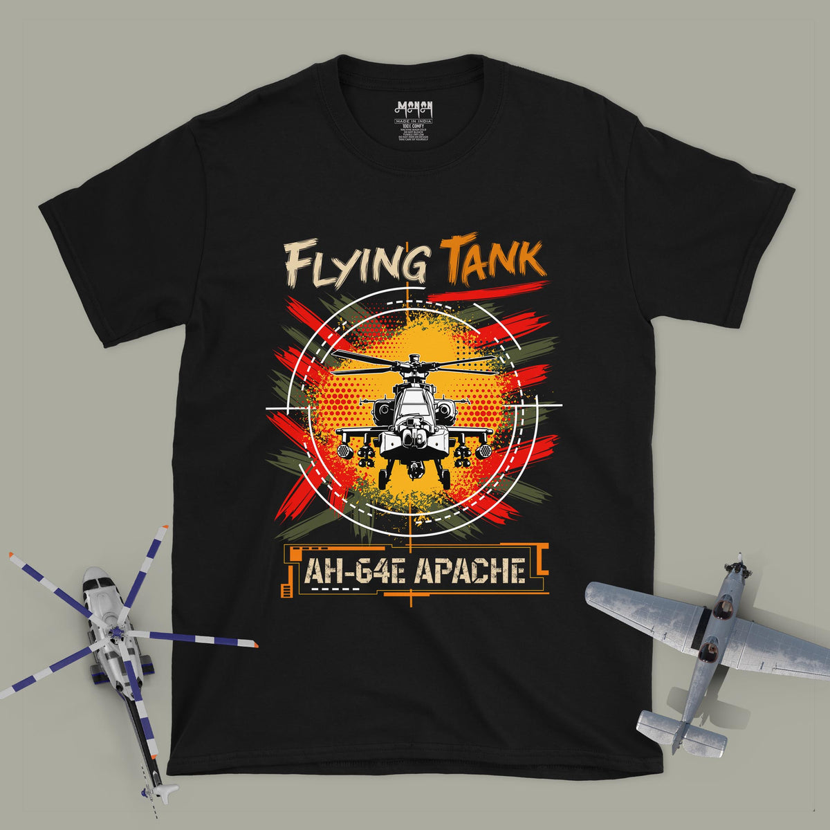 Flying Tank - AH-64E Apache - Unisex T-shirt