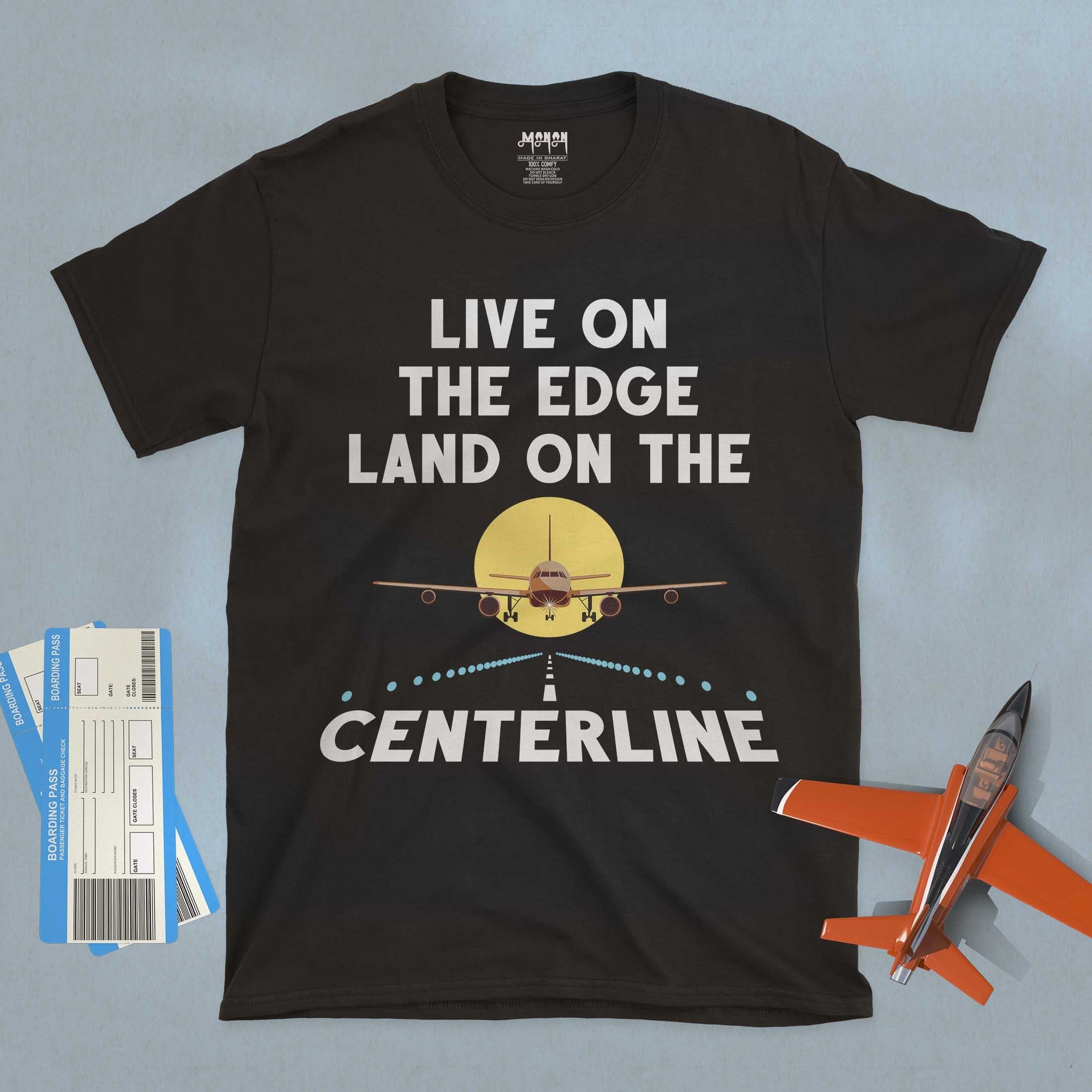 Live On The Edge - Unisex T-shirt For Pilots