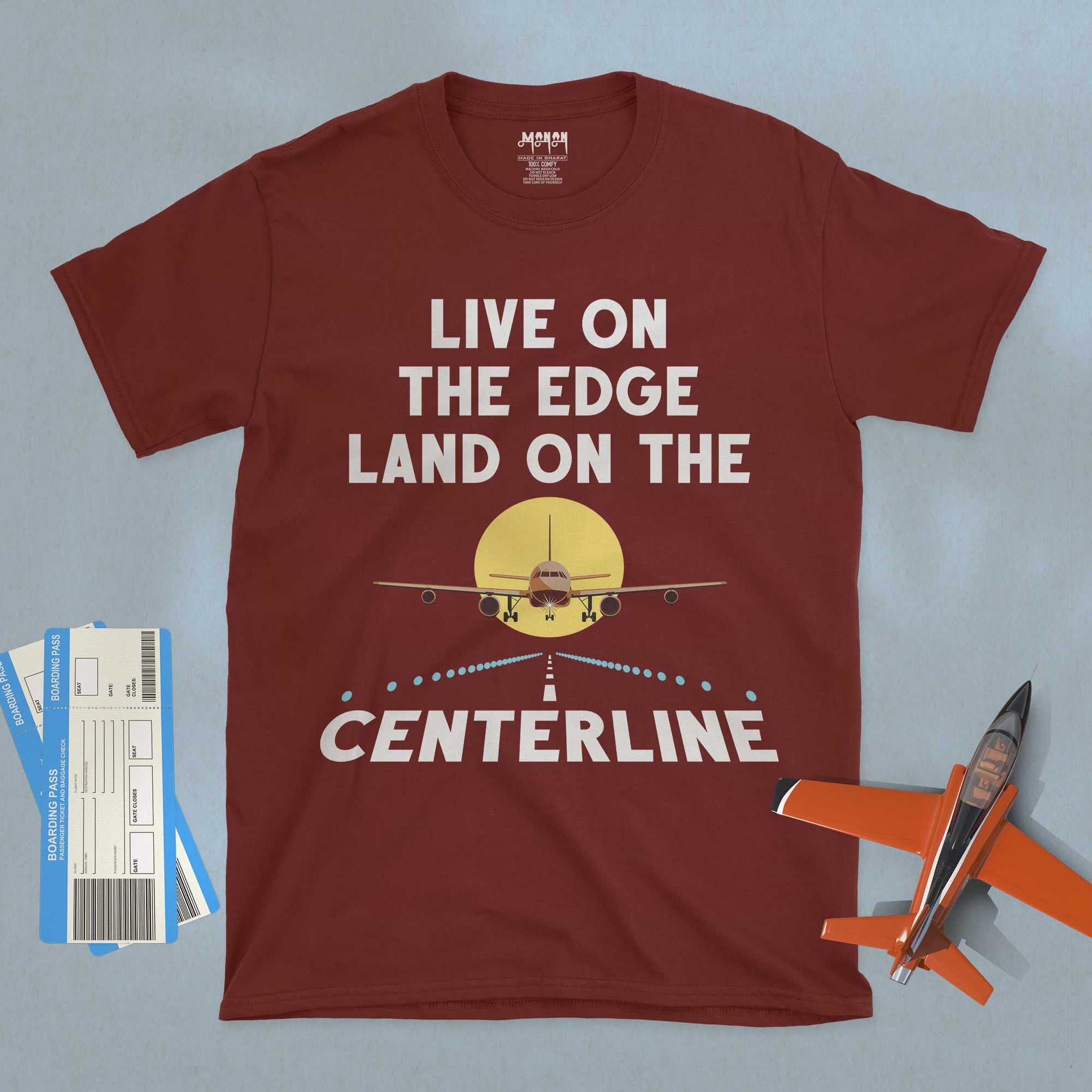 Live On The Edge - Unisex T-shirt For Pilots