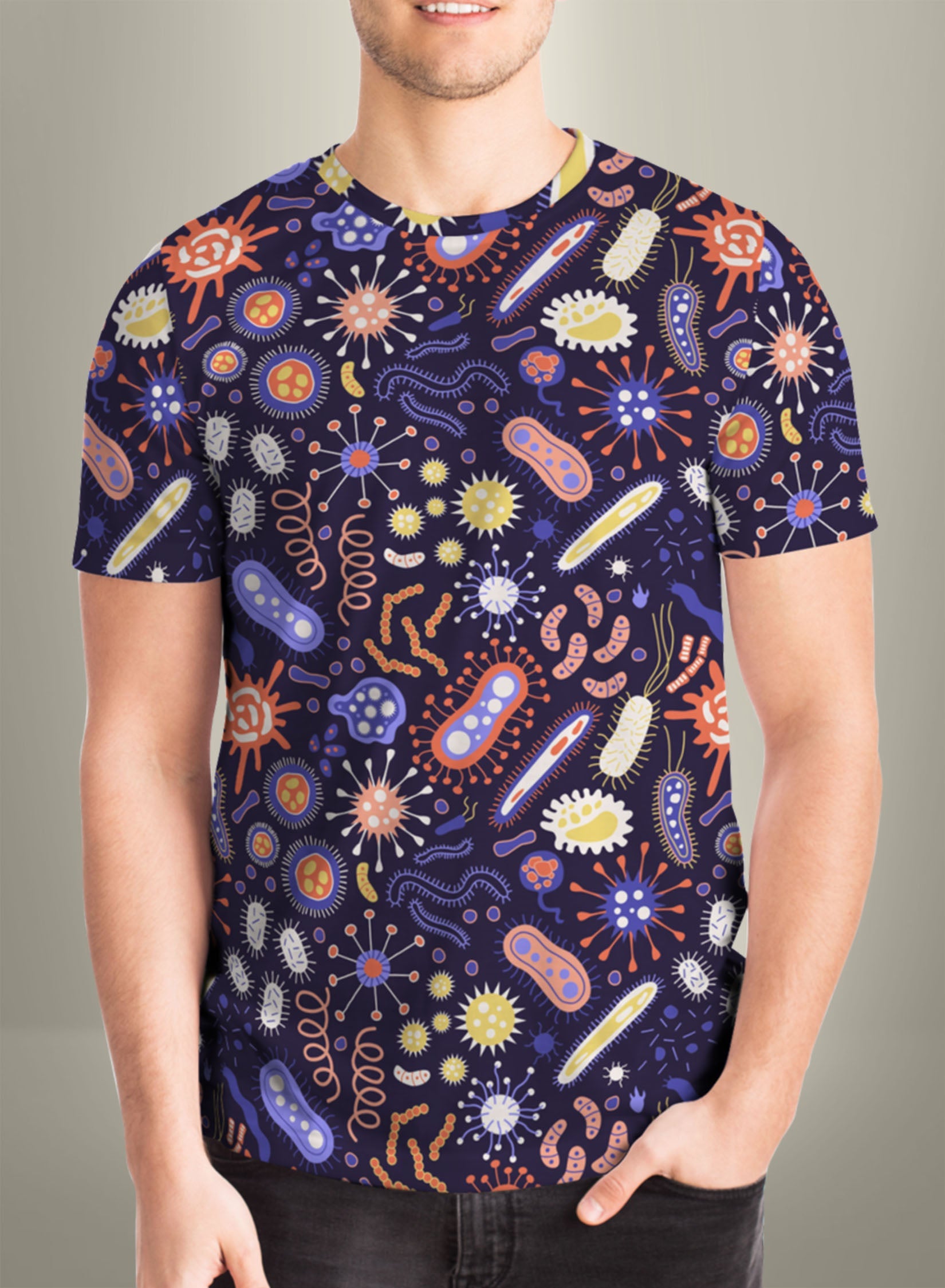 Microbes - Unisex Printed T-shirt